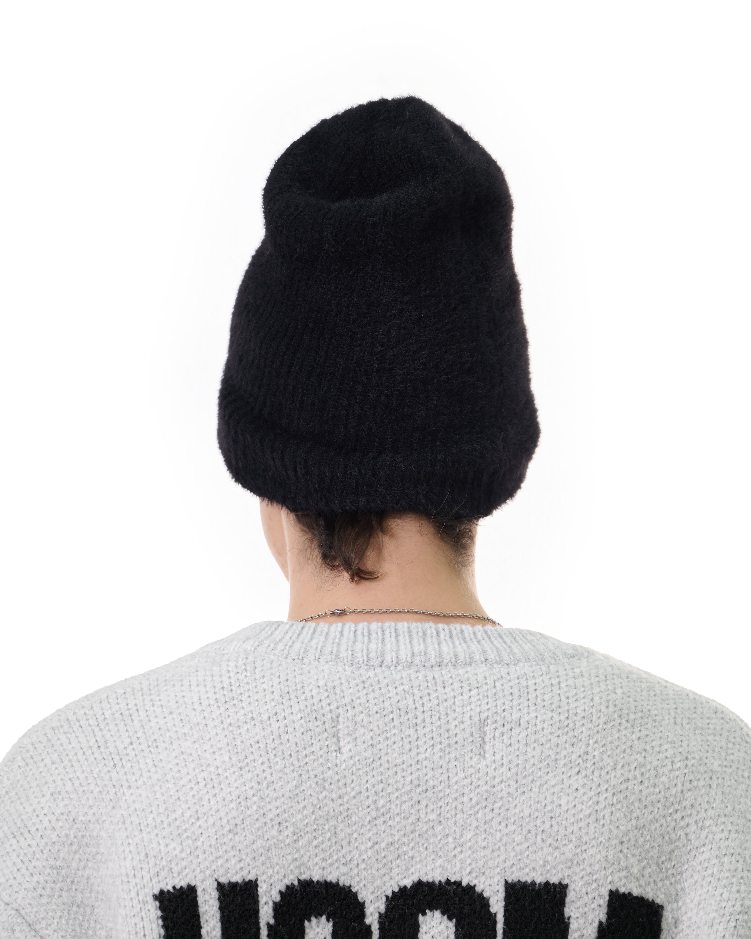 FW25 KNIT BEANIE HAT - BLACK