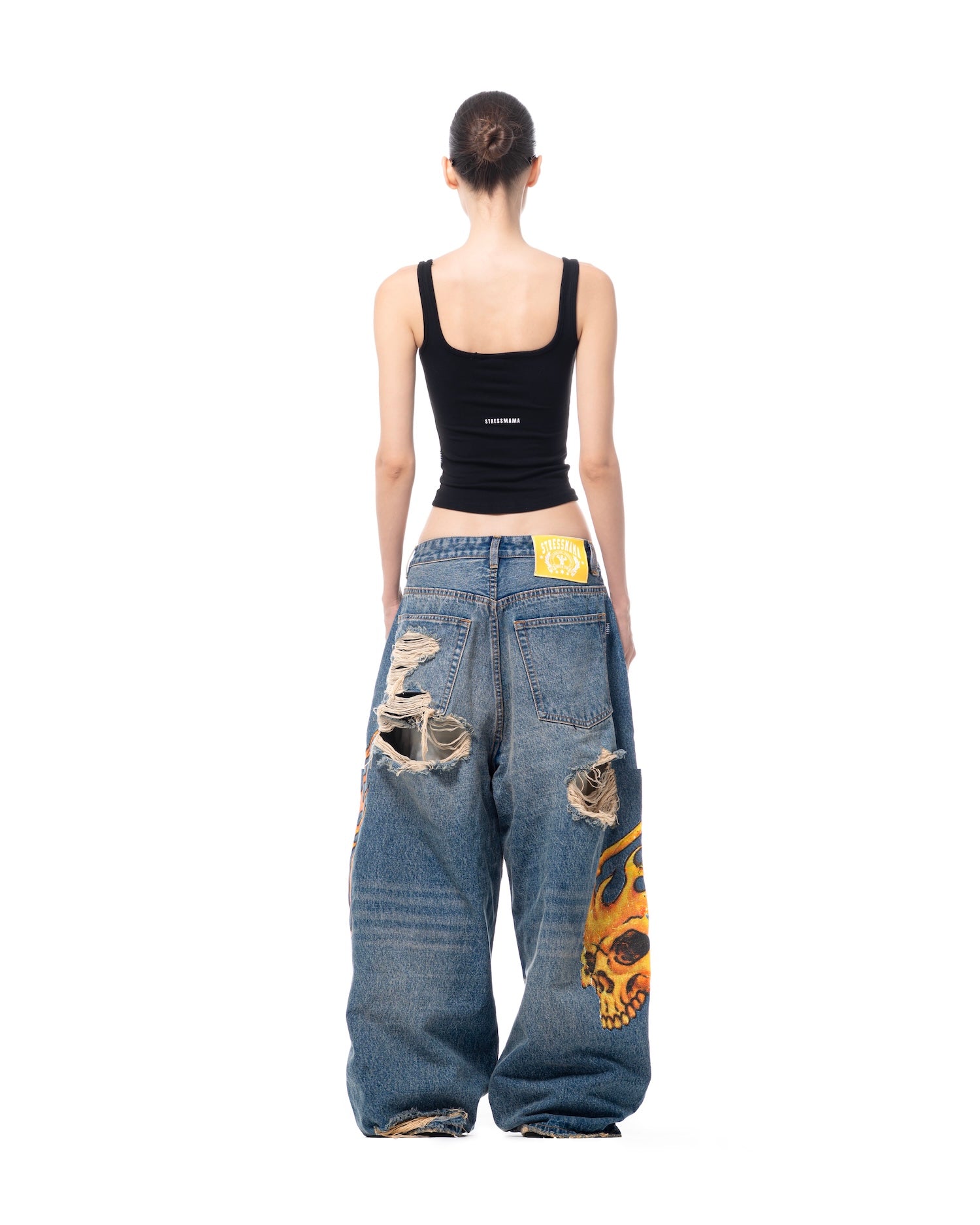 SMA SKULL JEANS - BLUE