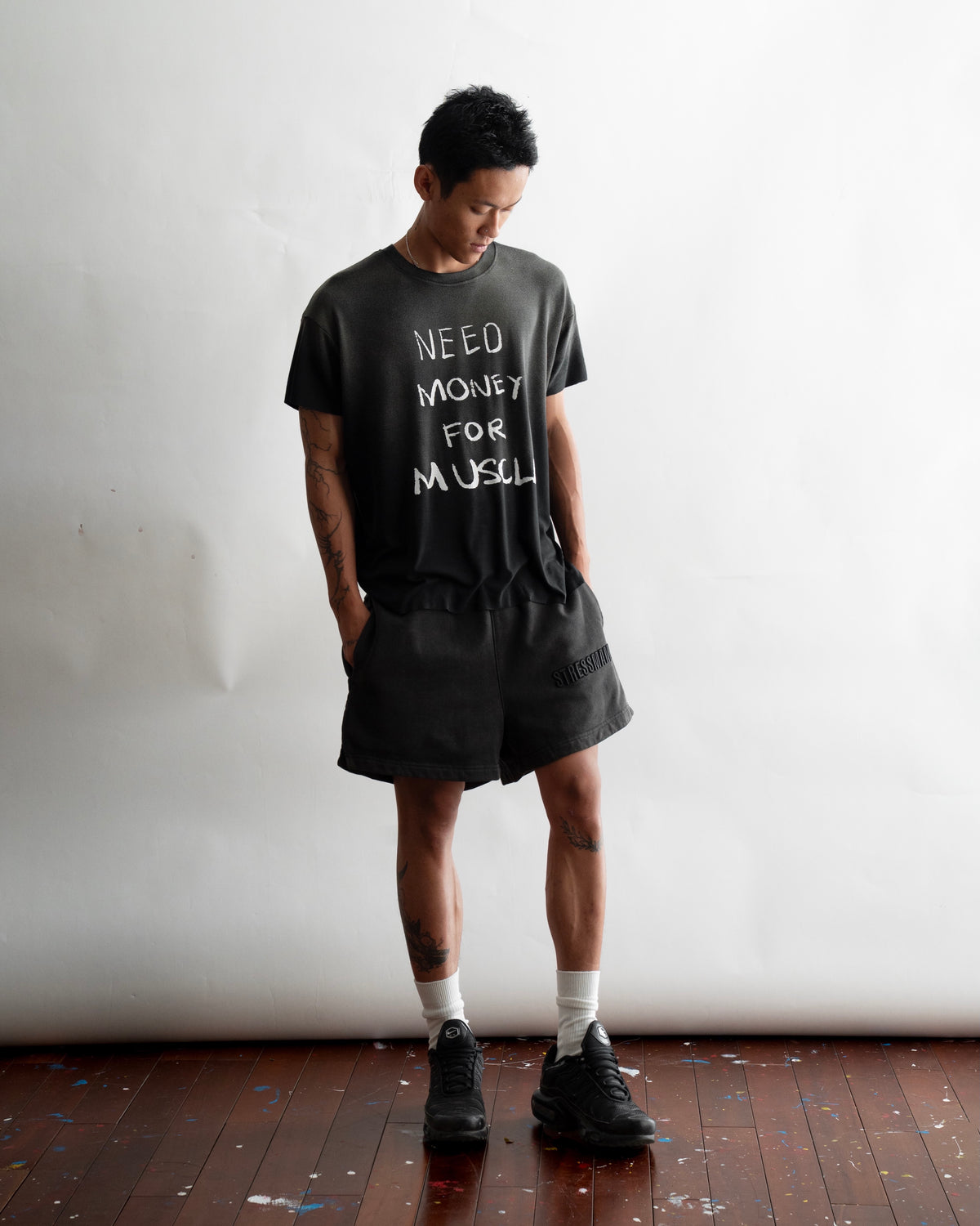 SSMA NEED MONEY FOR MUSCLE T-SHIRT - BLACK