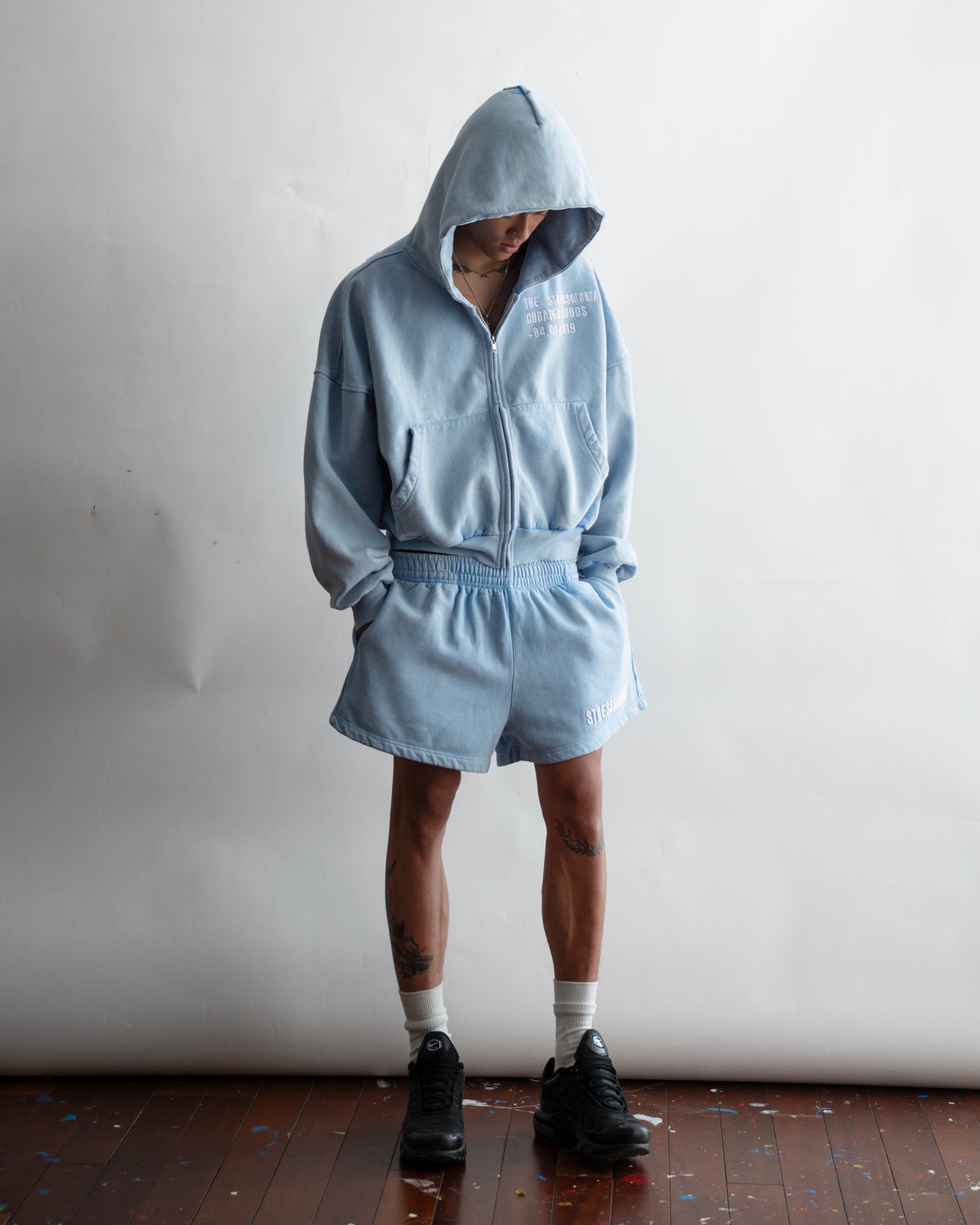 SUMMER26 SSMA LOGO ZIP HOODIE - BLUE