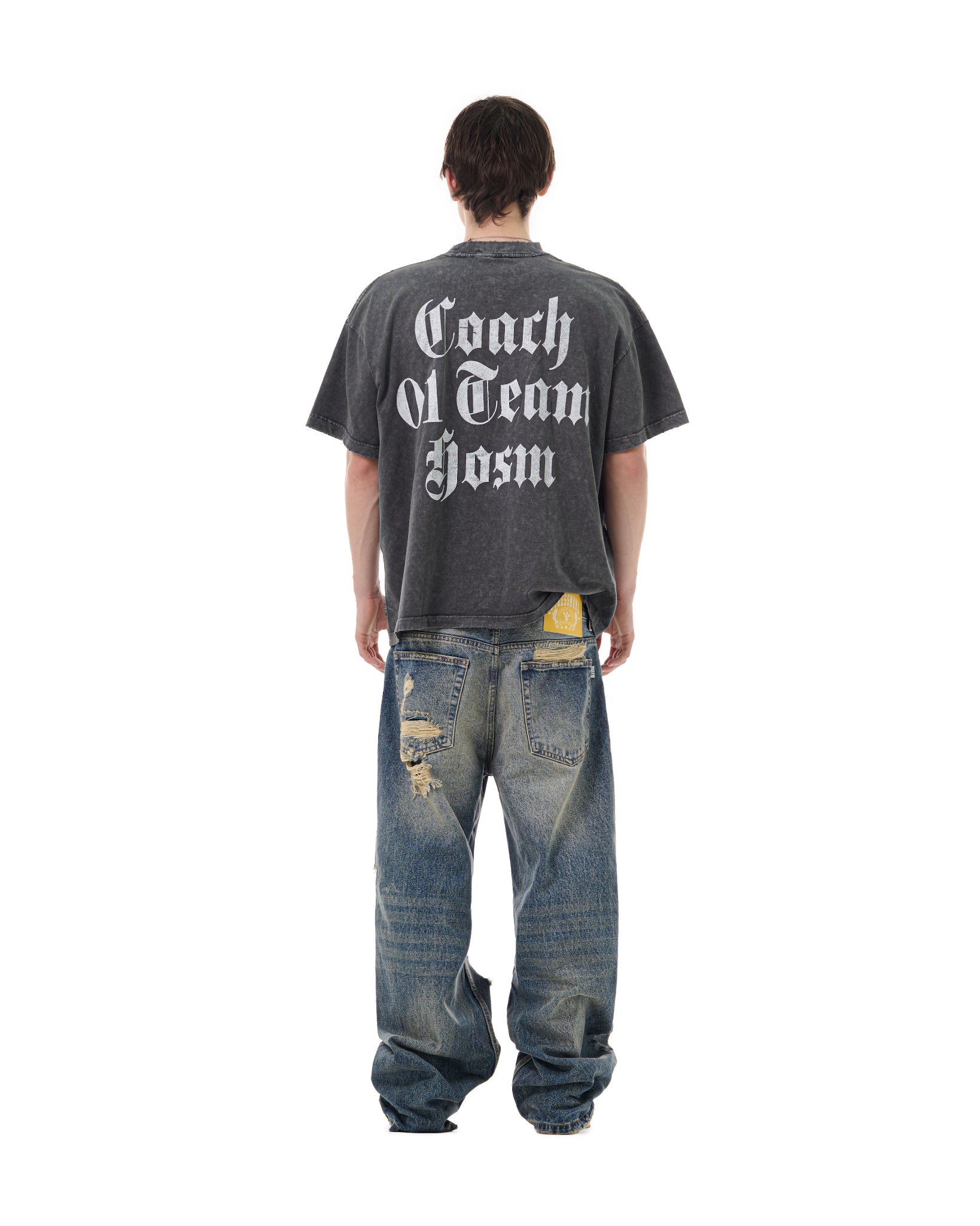 FW25 RIPPED BAGGY JEANS - BLUE