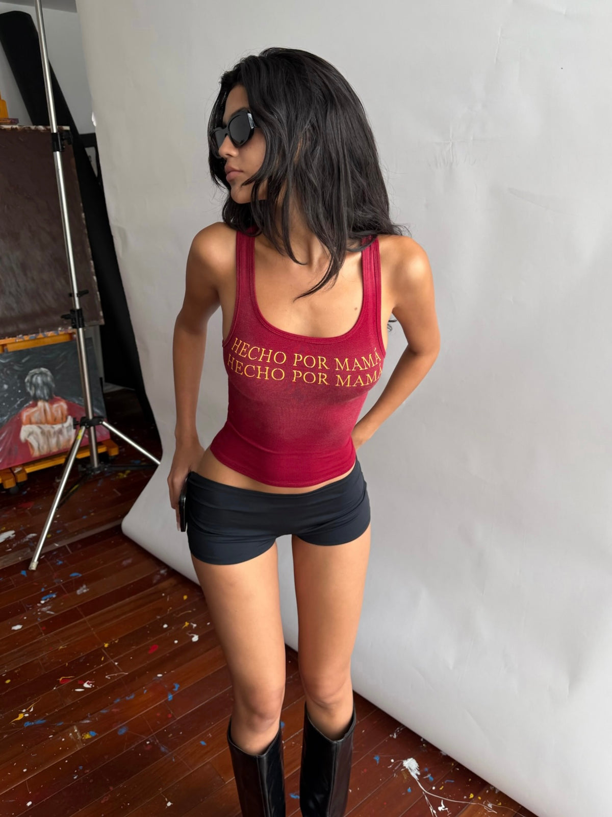 SSMA HECHO POR MAMÁ TANKTOP - RED
