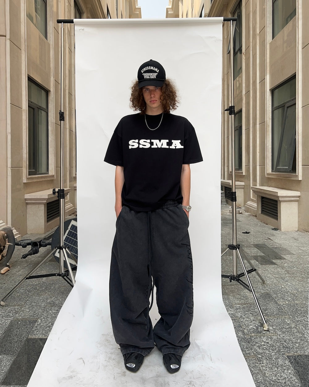 SSMA MMF SWEAT PANTS - BLACK