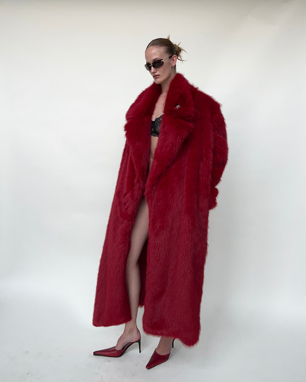 SSMA MELTING SUN LONG COAT - RED