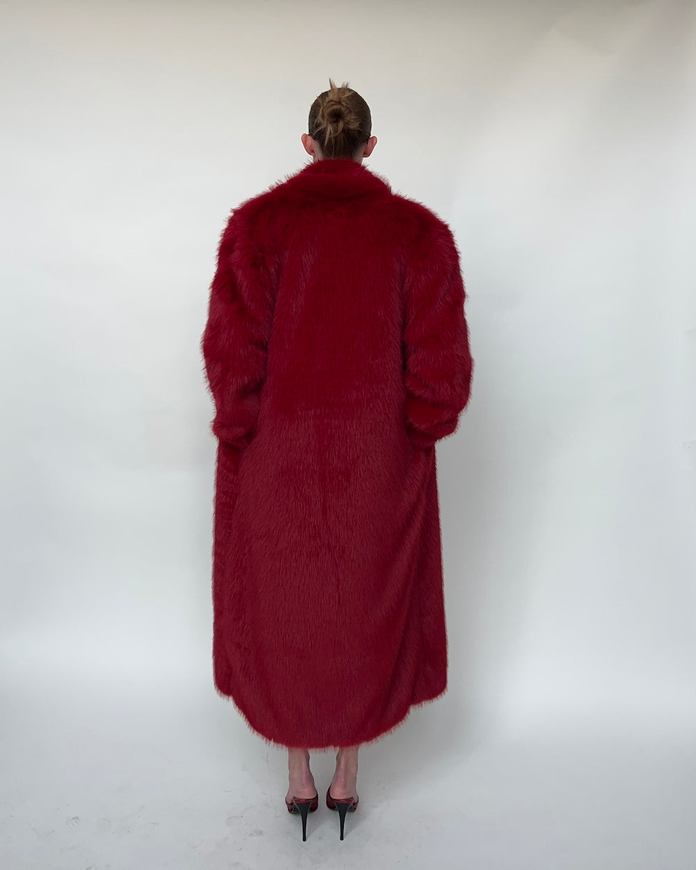 SSMA MELTING SUN LONG COAT - RED