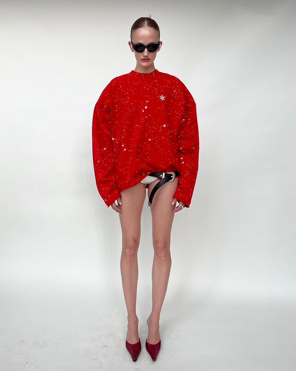 HOLIDAY24 GALAXY LONGSLEEVE - RED