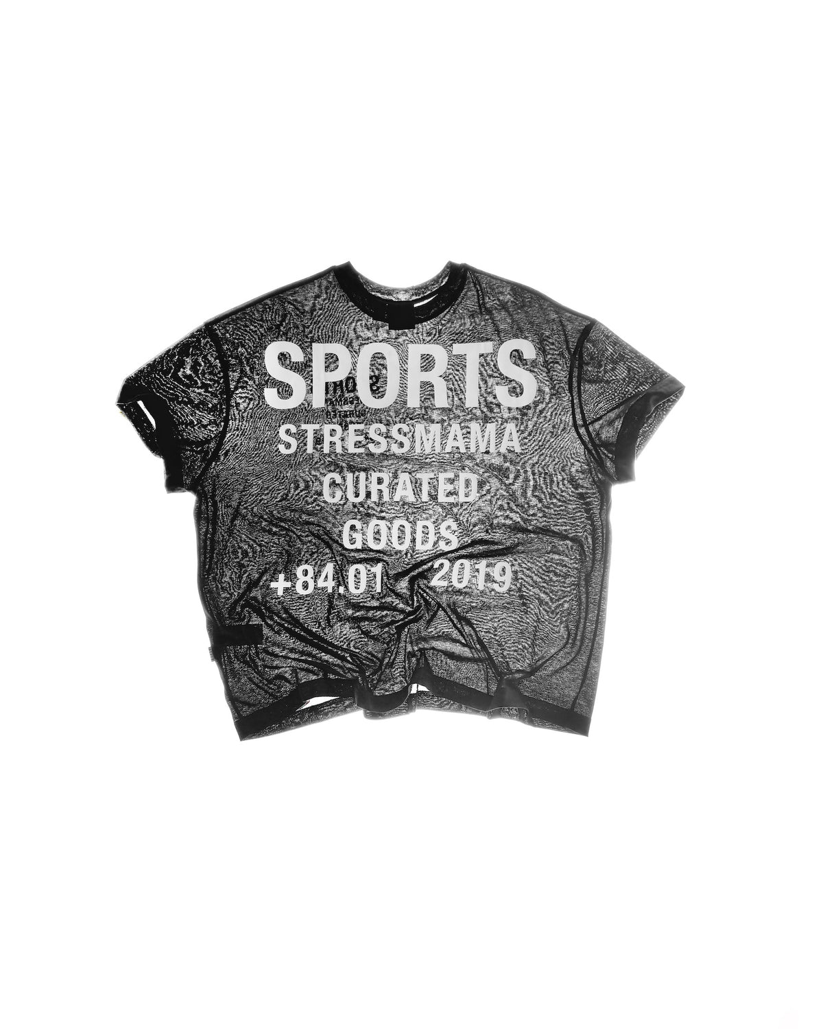 STRESSMAMA SPORTS V2 CURATED SHEER T-SHIRT - BLACK