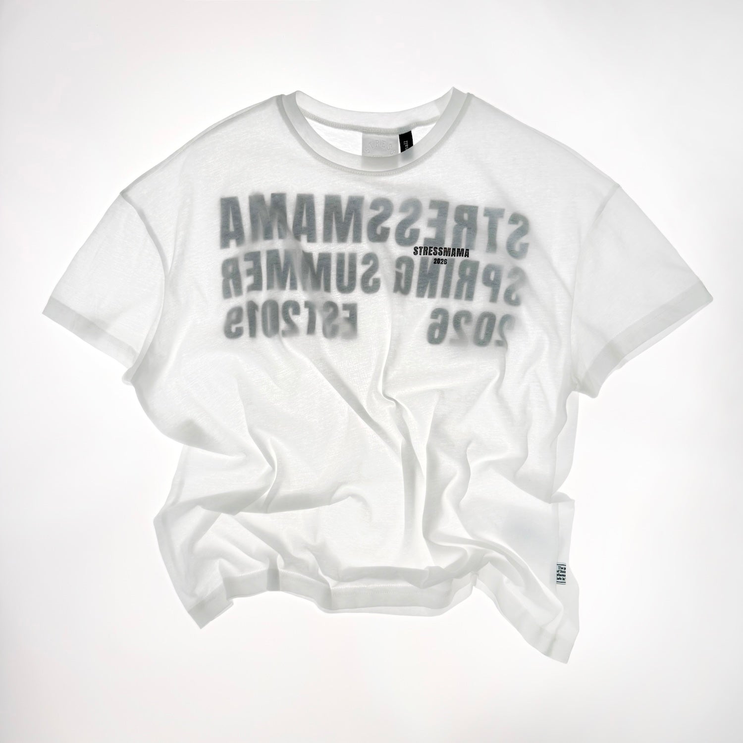 SS26 SHEER T-SHIRT - WHITE