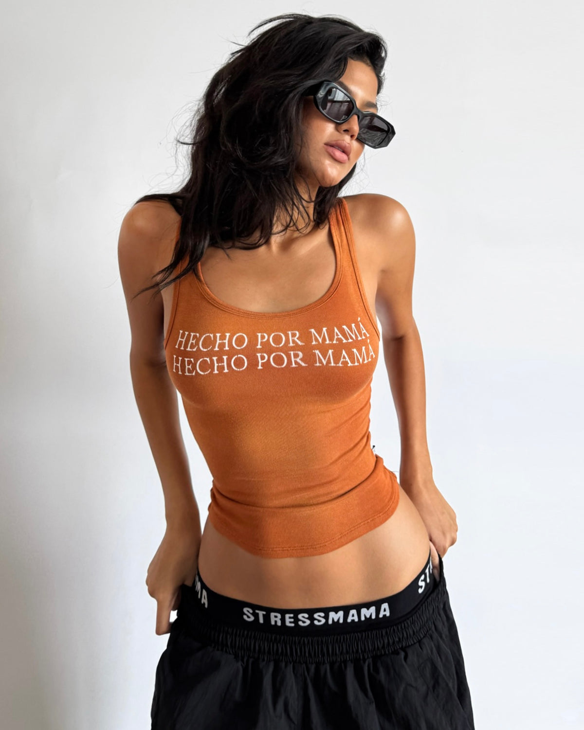 SSMA HECHO POR MAMÁ TANKTOP - ORANGE