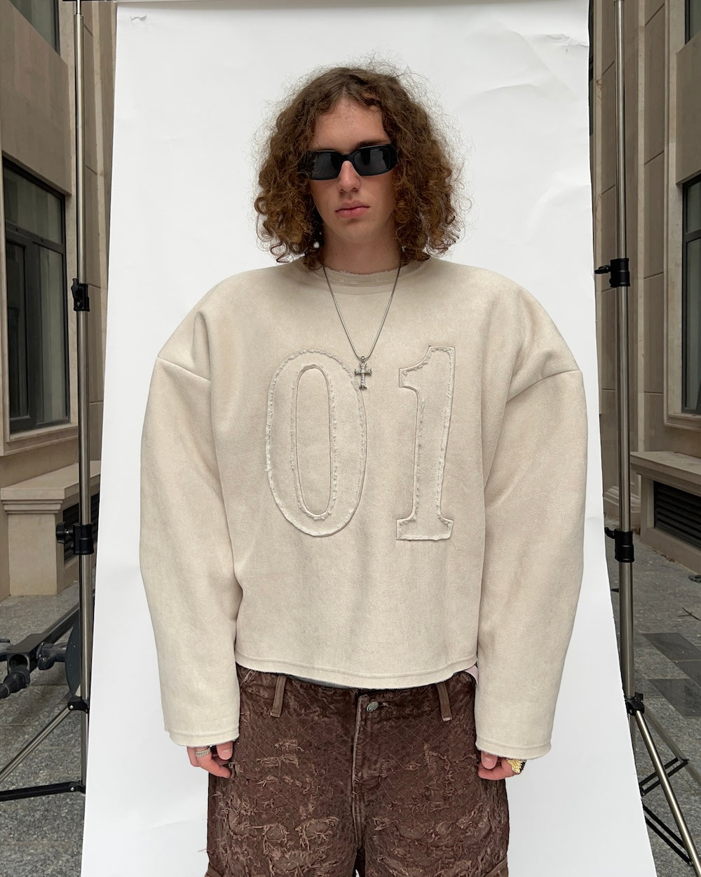 HOLIDAY24 INSIDE-OUT SWEATER - BEIGE