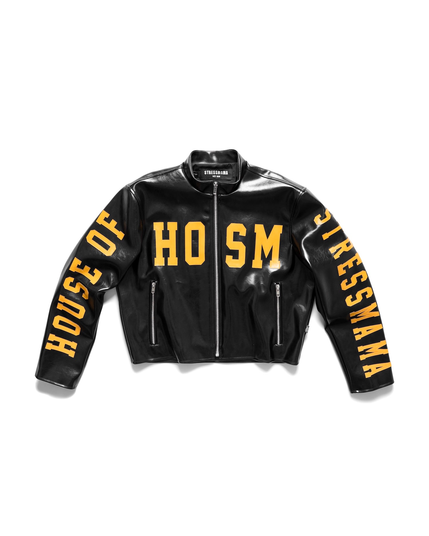 SSMA HOSM LEATHER JACKET - BLACK