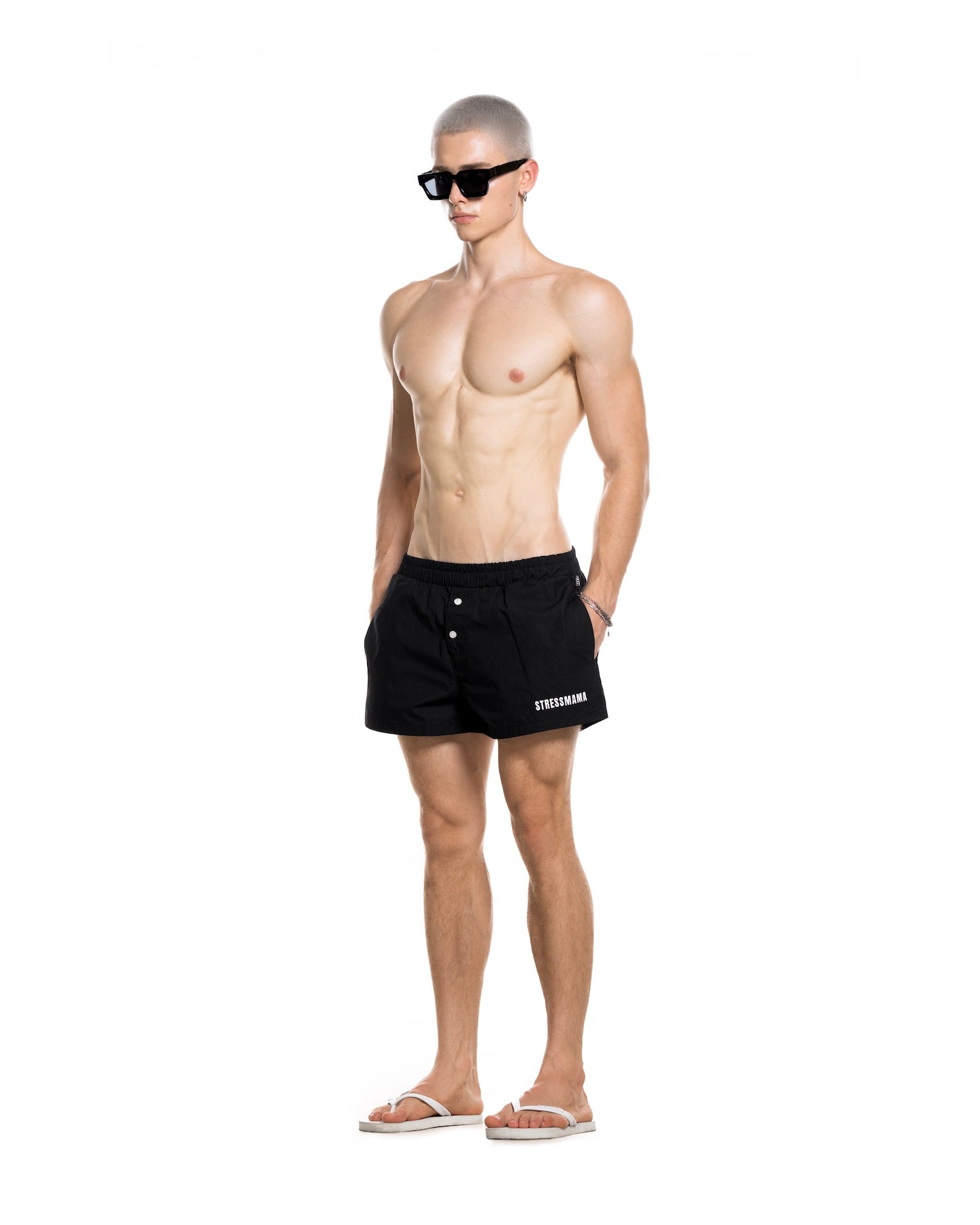 SUMMER26 PAJAMA SHORTS - BLACK