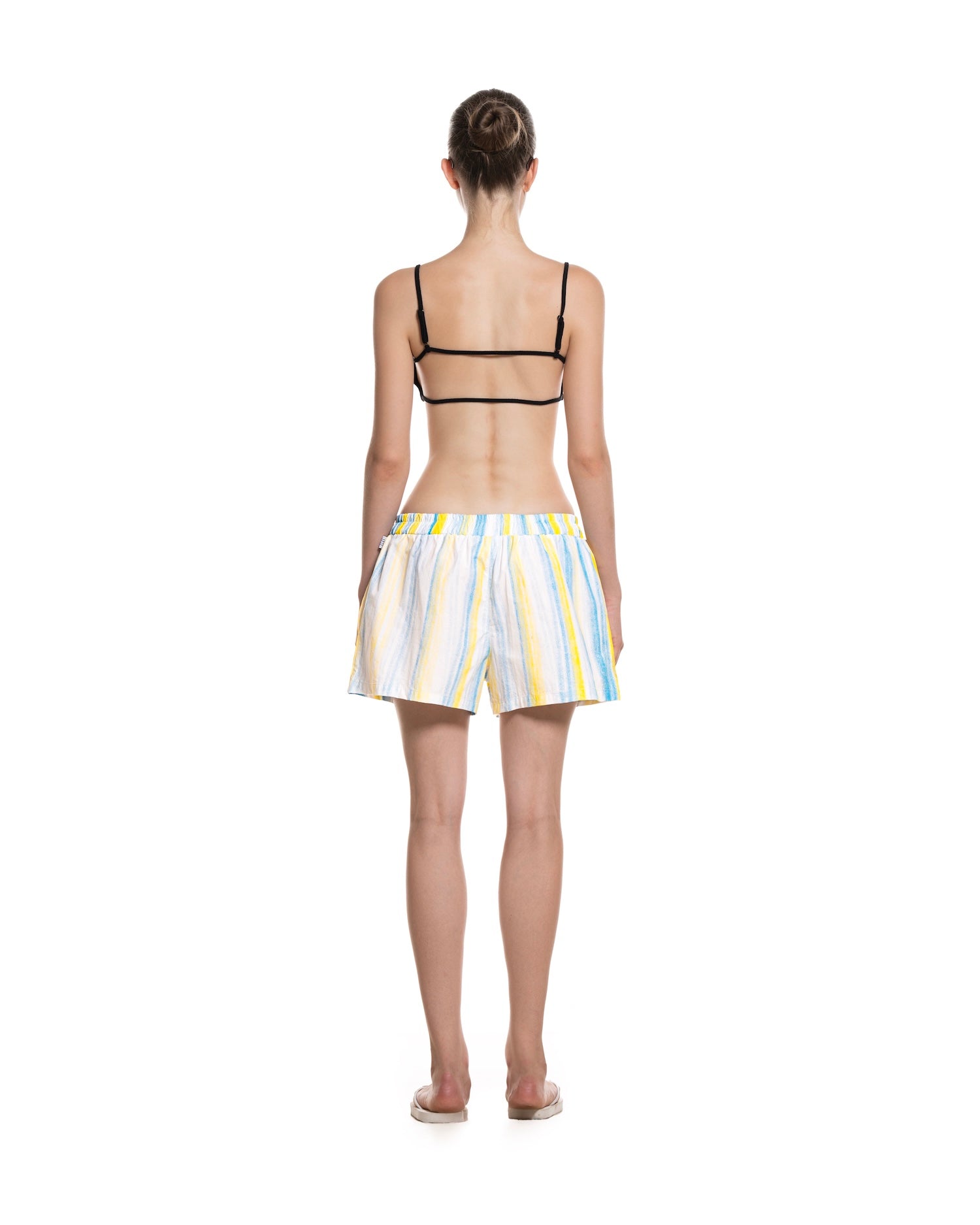 SUMMER26 PAJAMA SHORTS - STRIPED BLUE