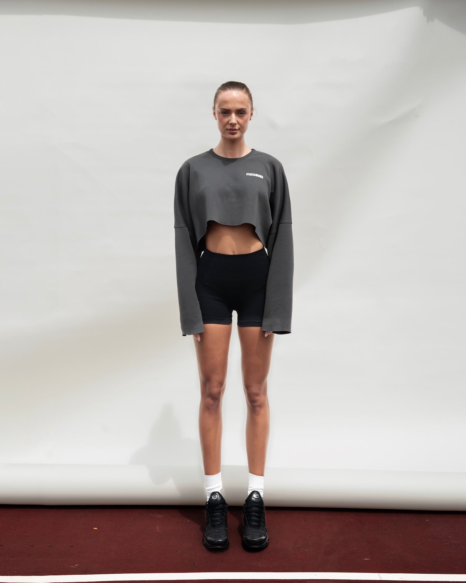 SSMA COACH CROP LONGSLEEVE - GRAY