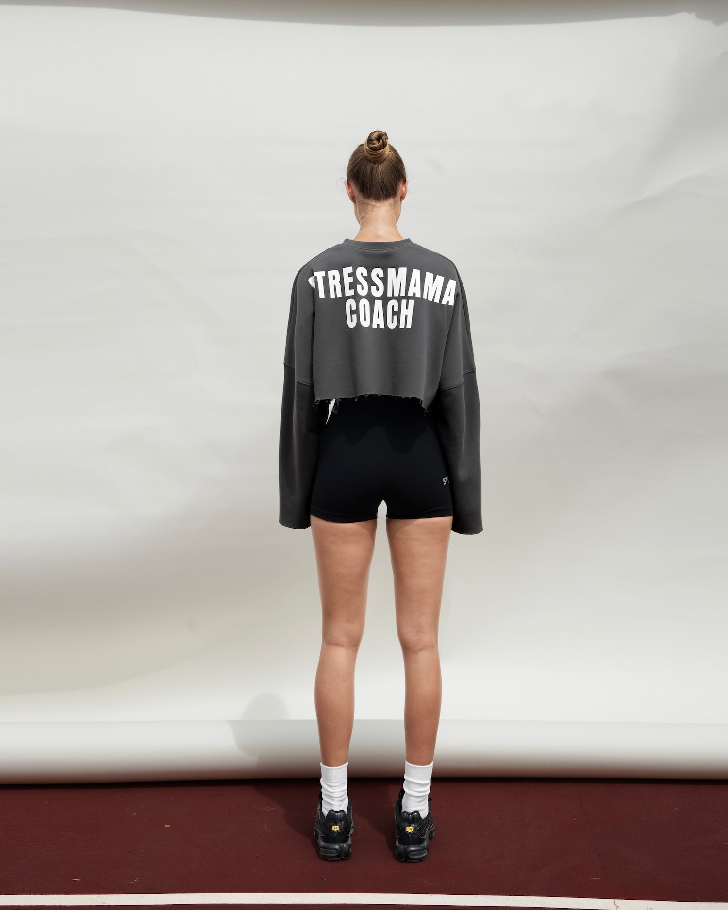 SSMA COACH CROP LONGSLEEVE - GRAY