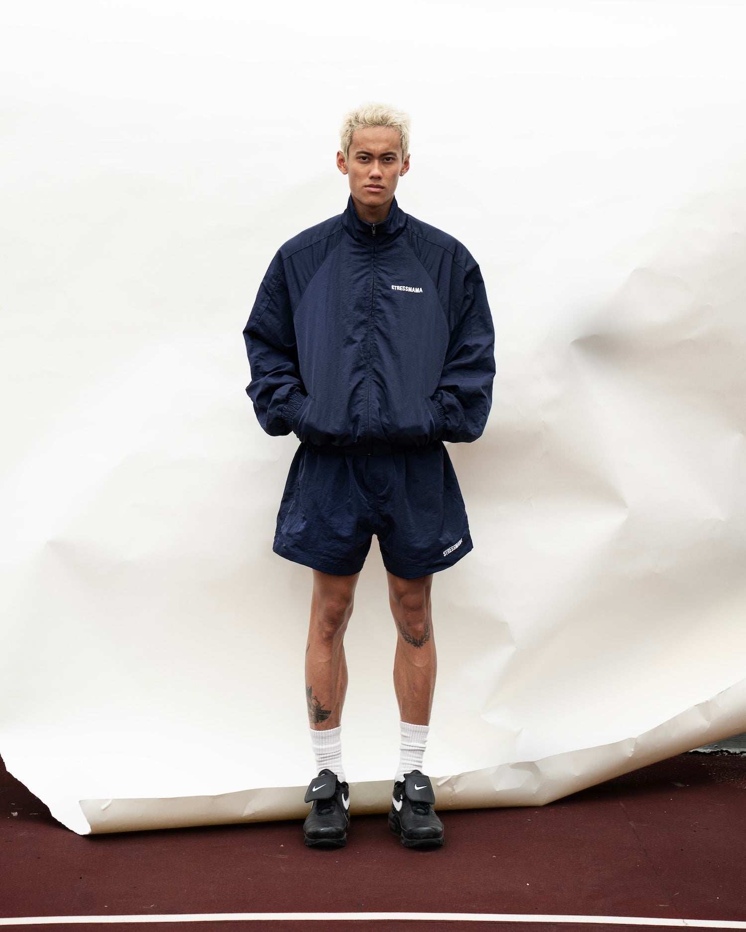 SSMA COACH TRACK JACKET - DARK BLUE