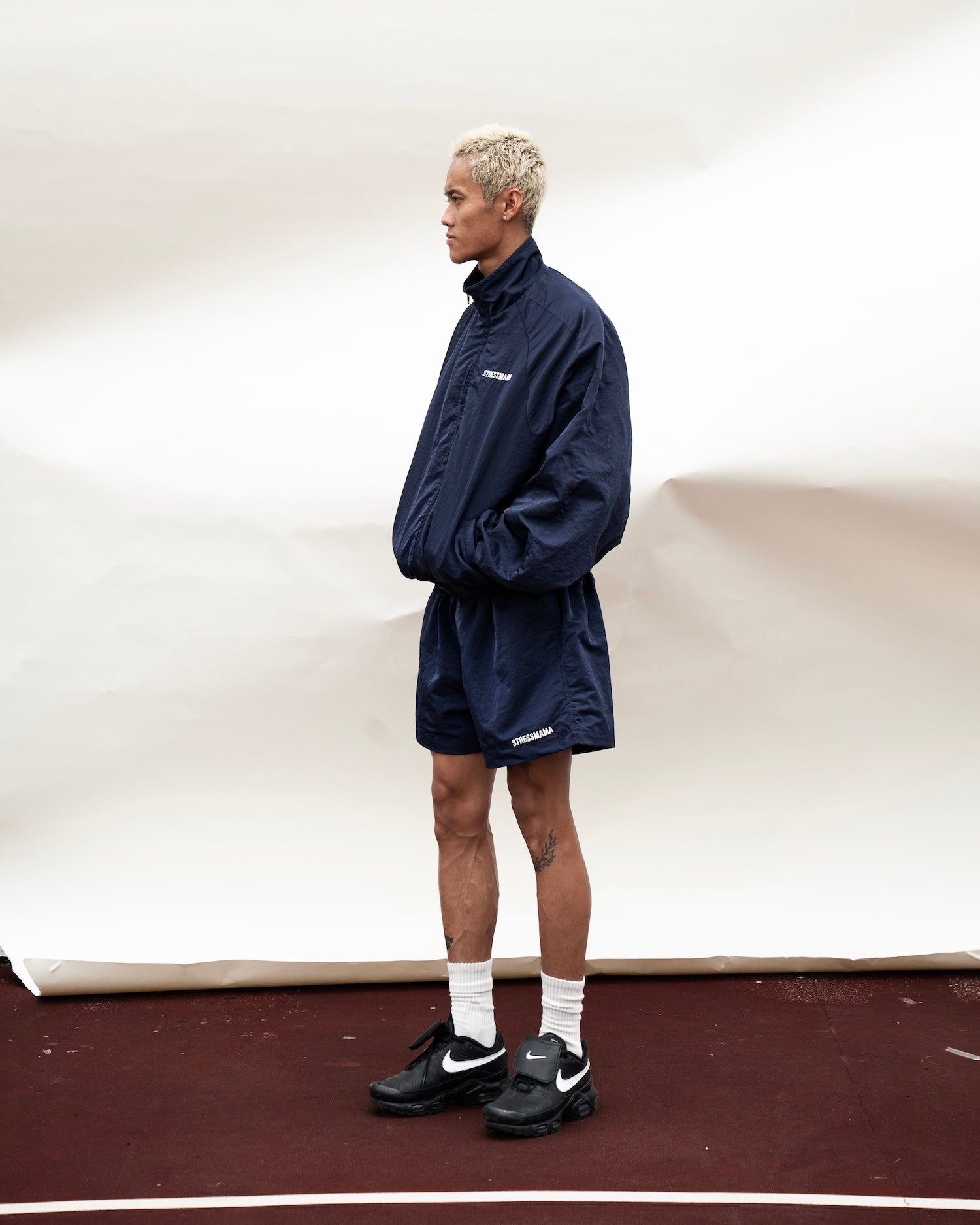 SSMA COACH TRACK JACKET - DARK BLUE