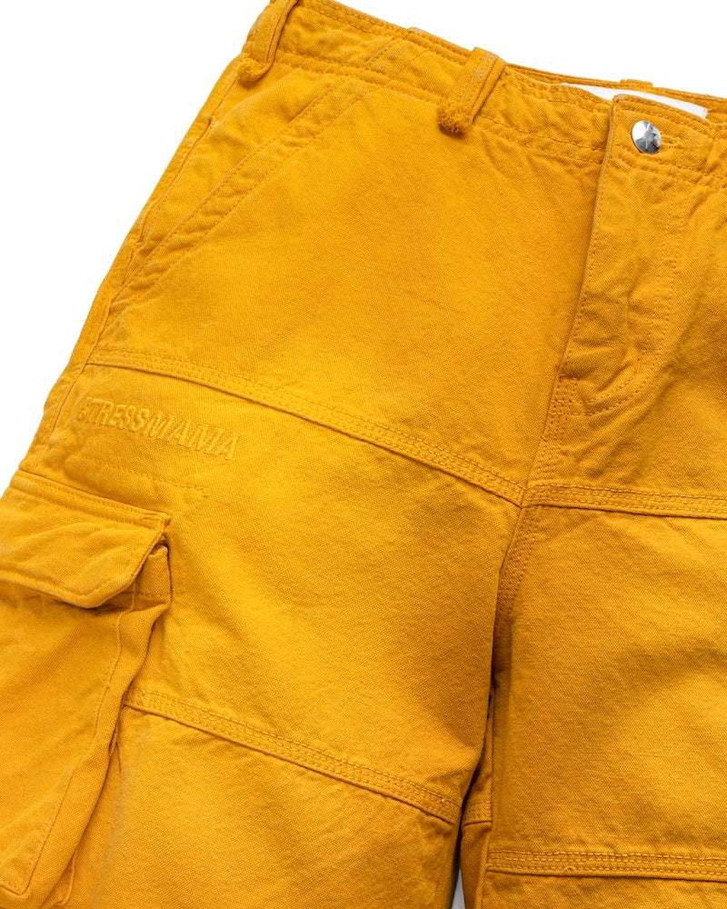 FW24 WASHED CARGO SHORTS - YELLOW