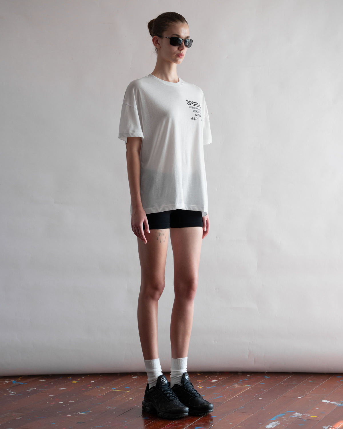 STRESSMAMA SPORTS V2 CURATED SHEER T-SHIRT - WHITE