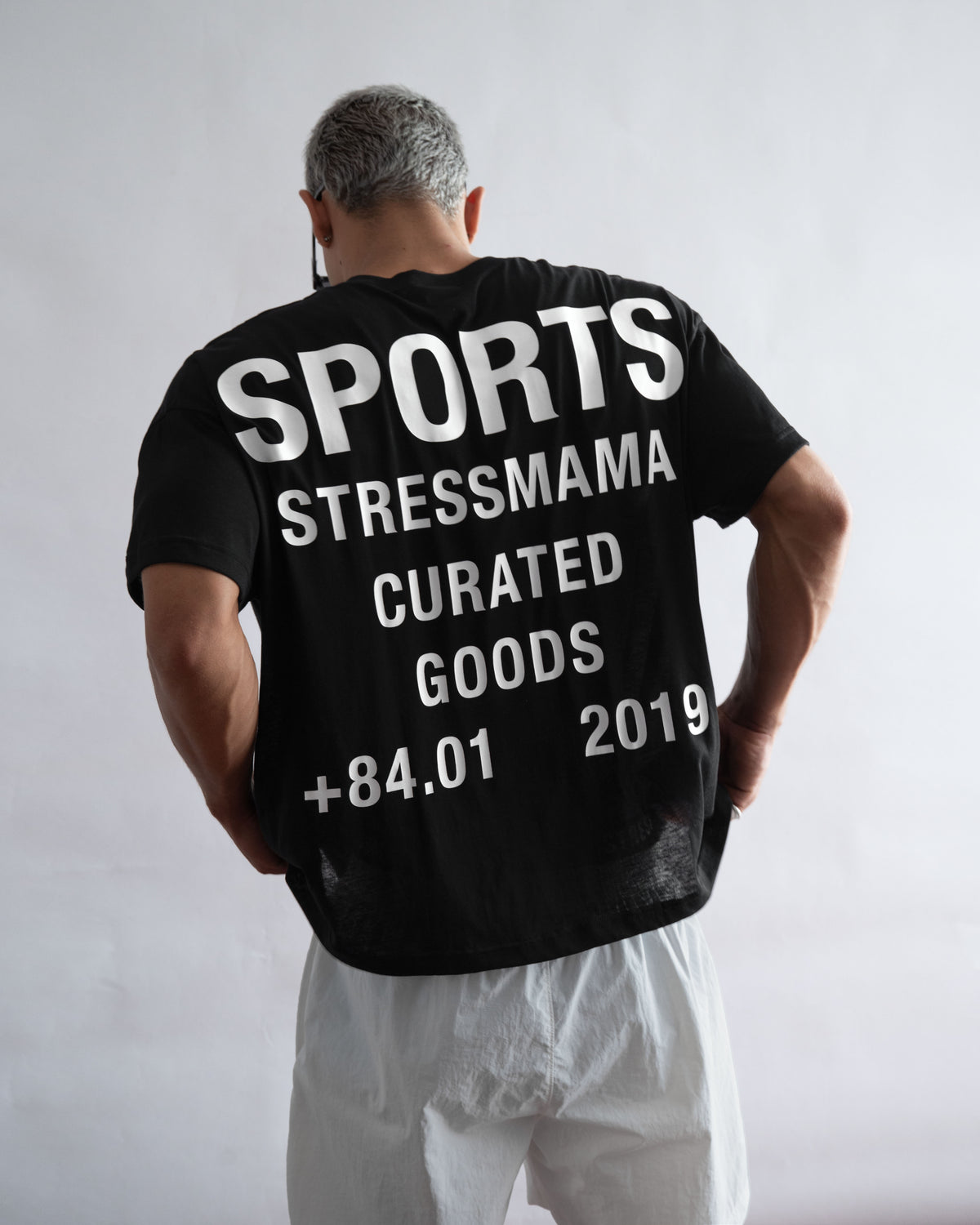 STRESSMAMA SPORTS V2 CURATED SHEER T-SHIRT - BLACK