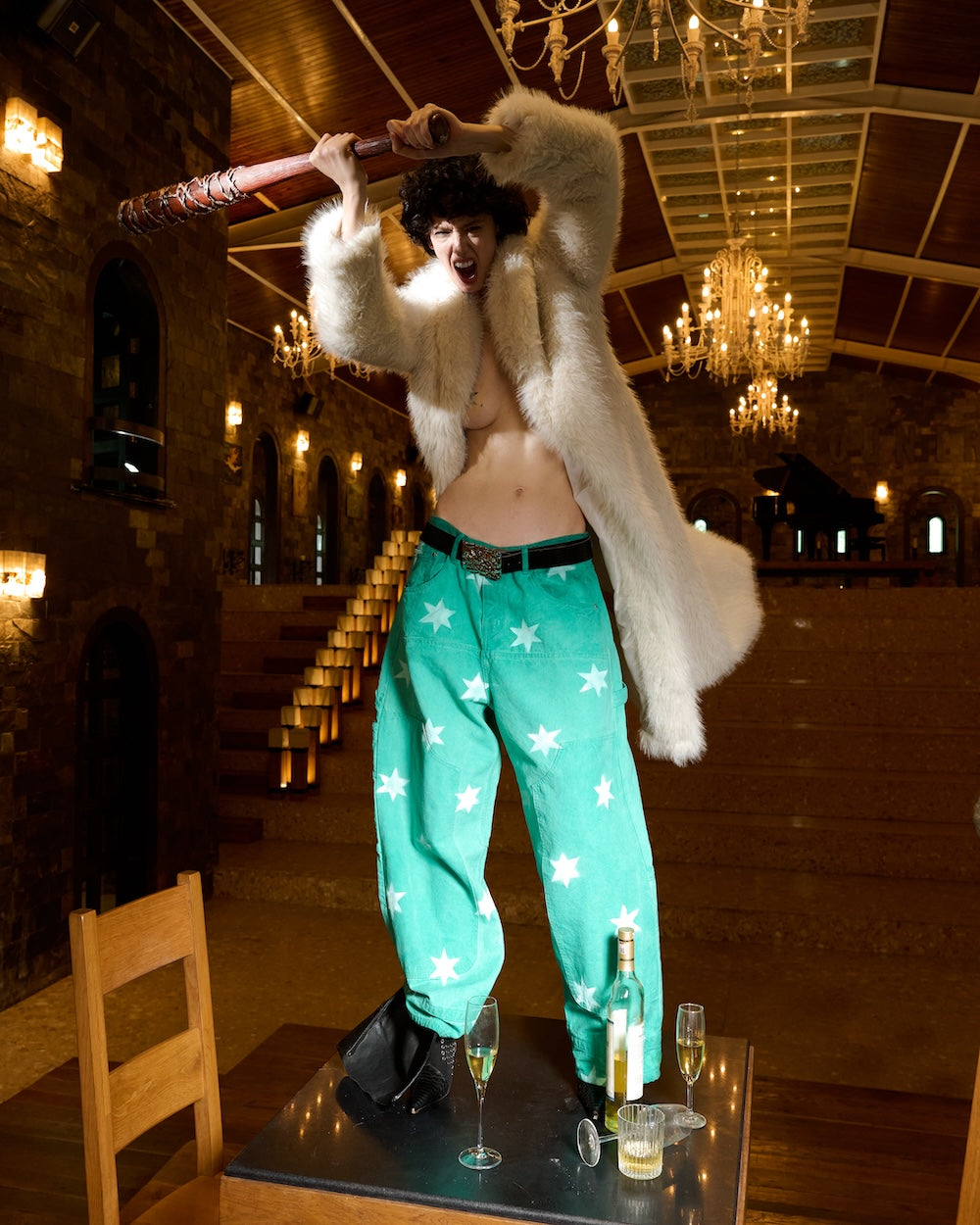 FW24 SUPER STAR PANTS - GREEN MINT