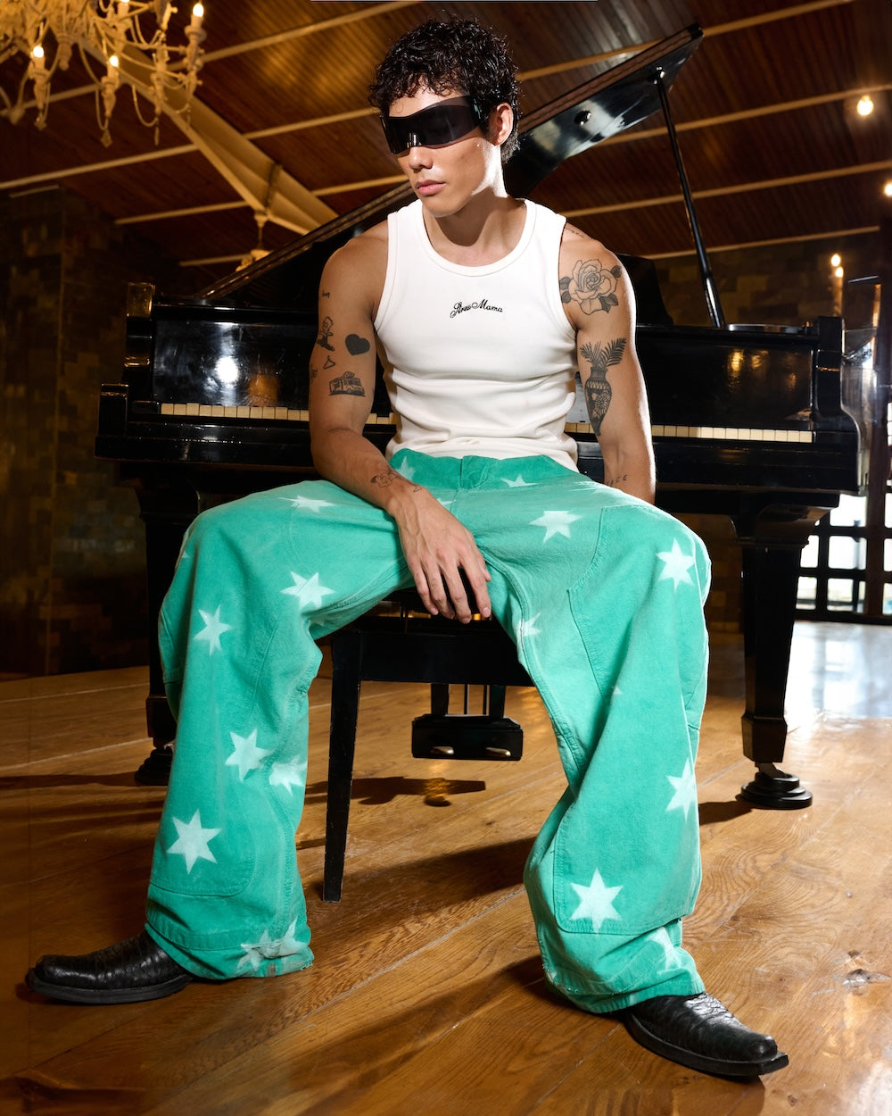 FW24 SUPER STAR PANTS - GREEN MINT