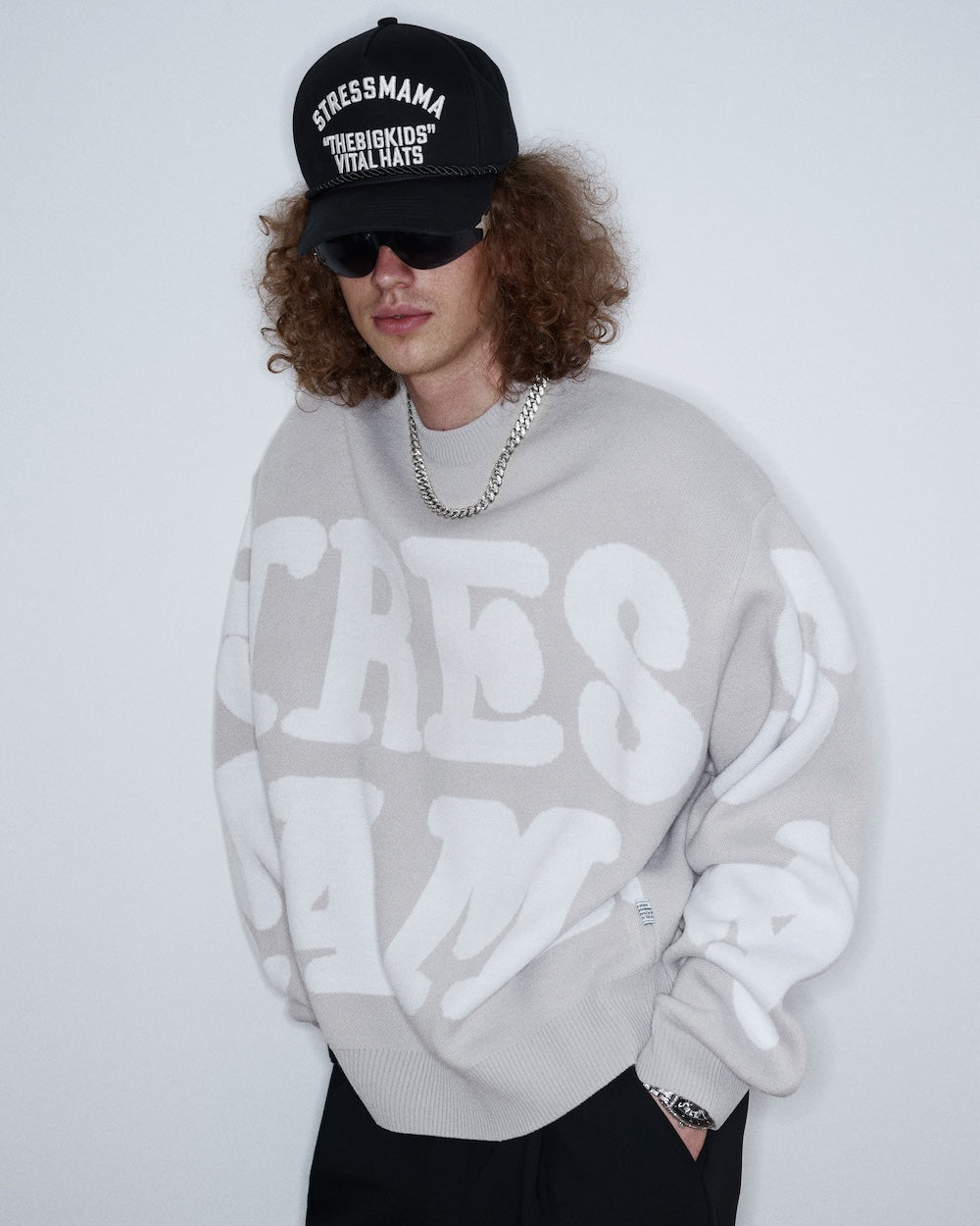 SSMA KNIT SWEATER - GREY