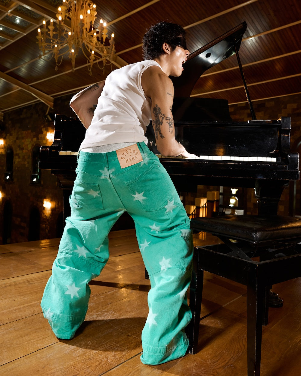 FW24 SUPER STAR PANTS - GREEN MINT – STRESSMAMA