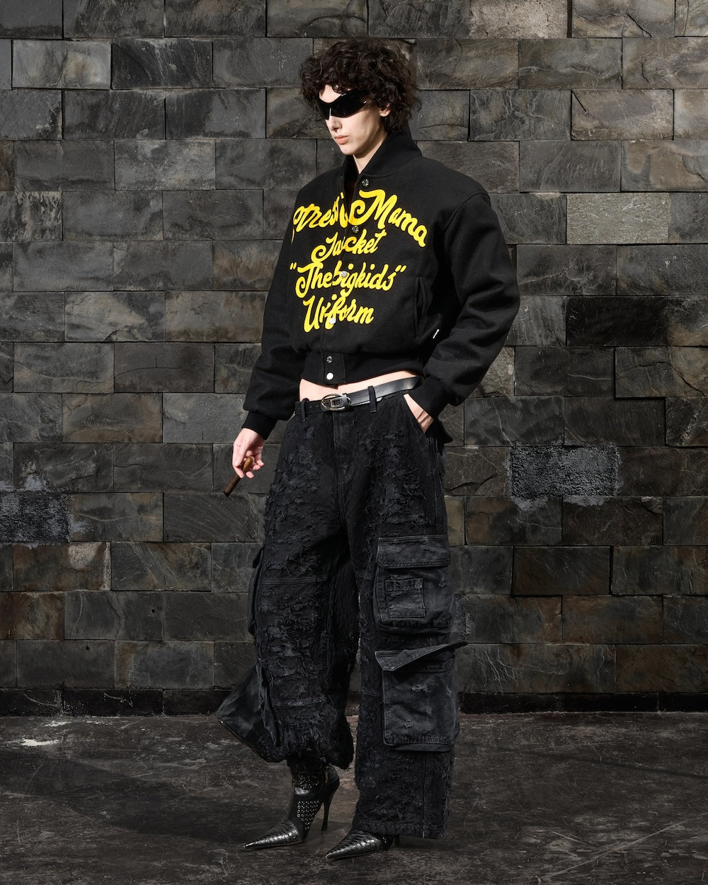 ジャケット・アウター JSF Jacket Feat. COOK L Black The BONEZ JSF Jacket Feat. COOK L Black The BONEZ メンズ