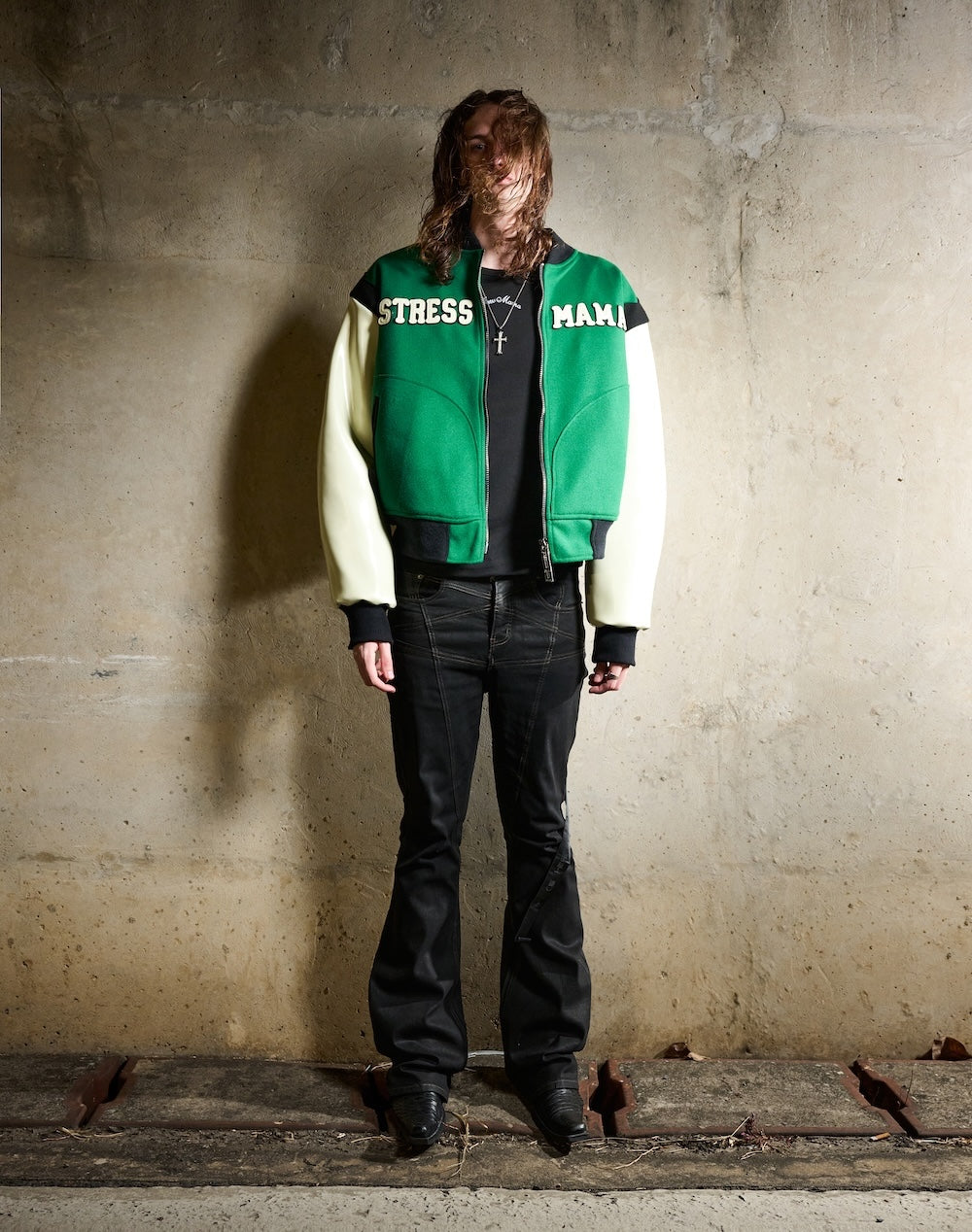 SS25 LUSH BOMBER JACKET - GREEN – STRESSMAMA