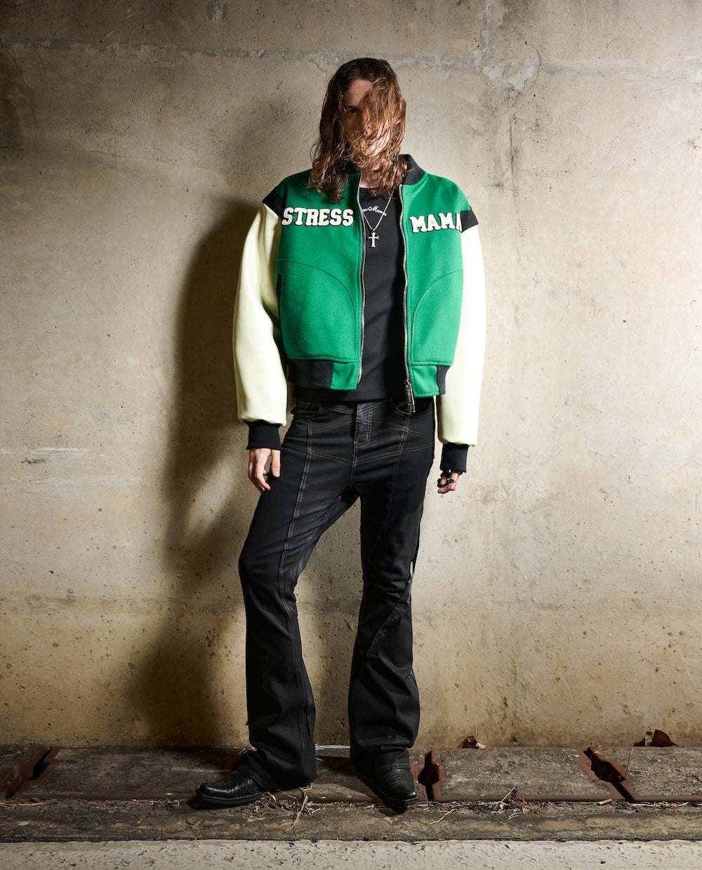 SS25 LUSH BOMBER JACKET - GREEN – STRESSMAMA