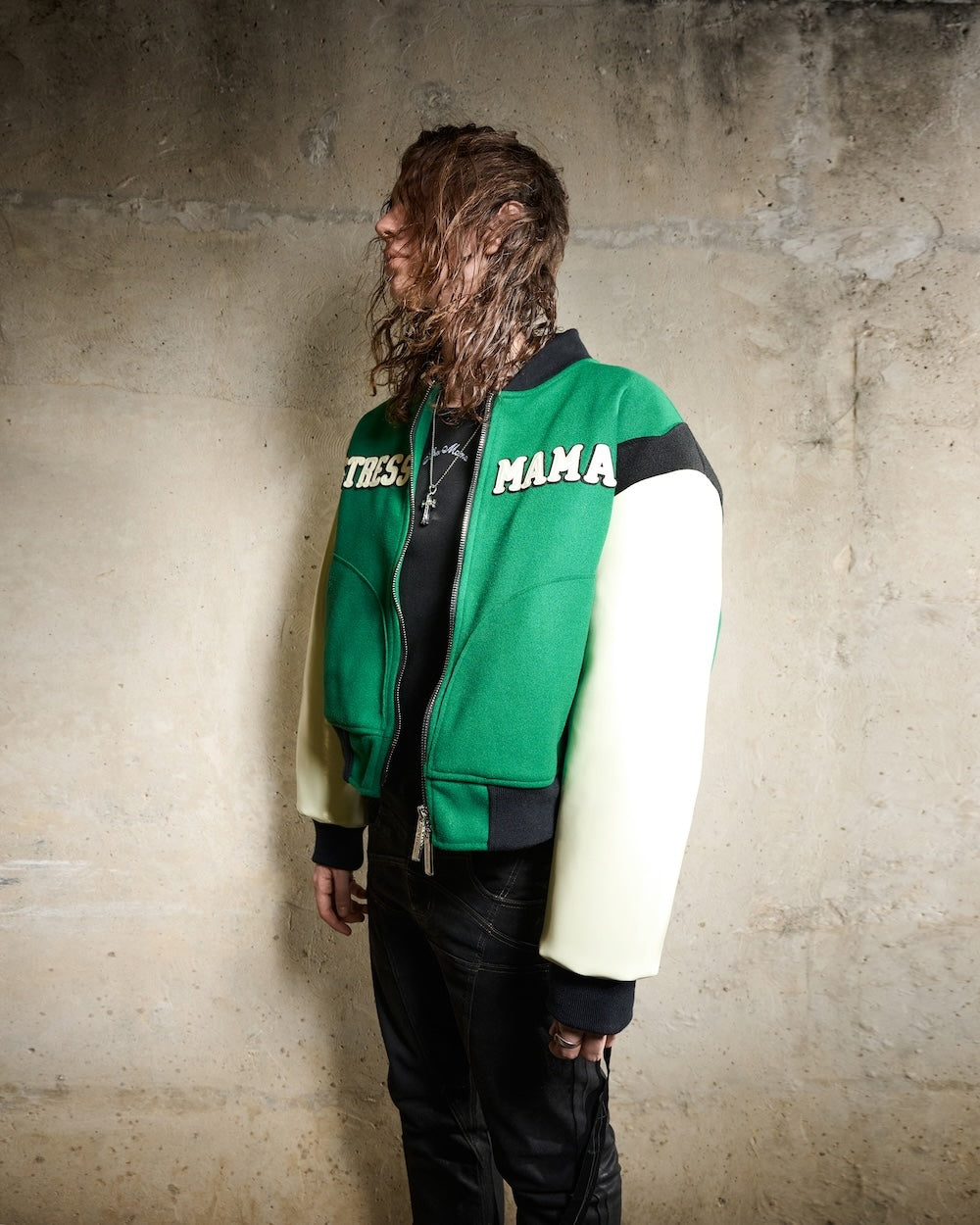 SS25 LUSH BOMBER JACKET - GREEN – STRESSMAMA
