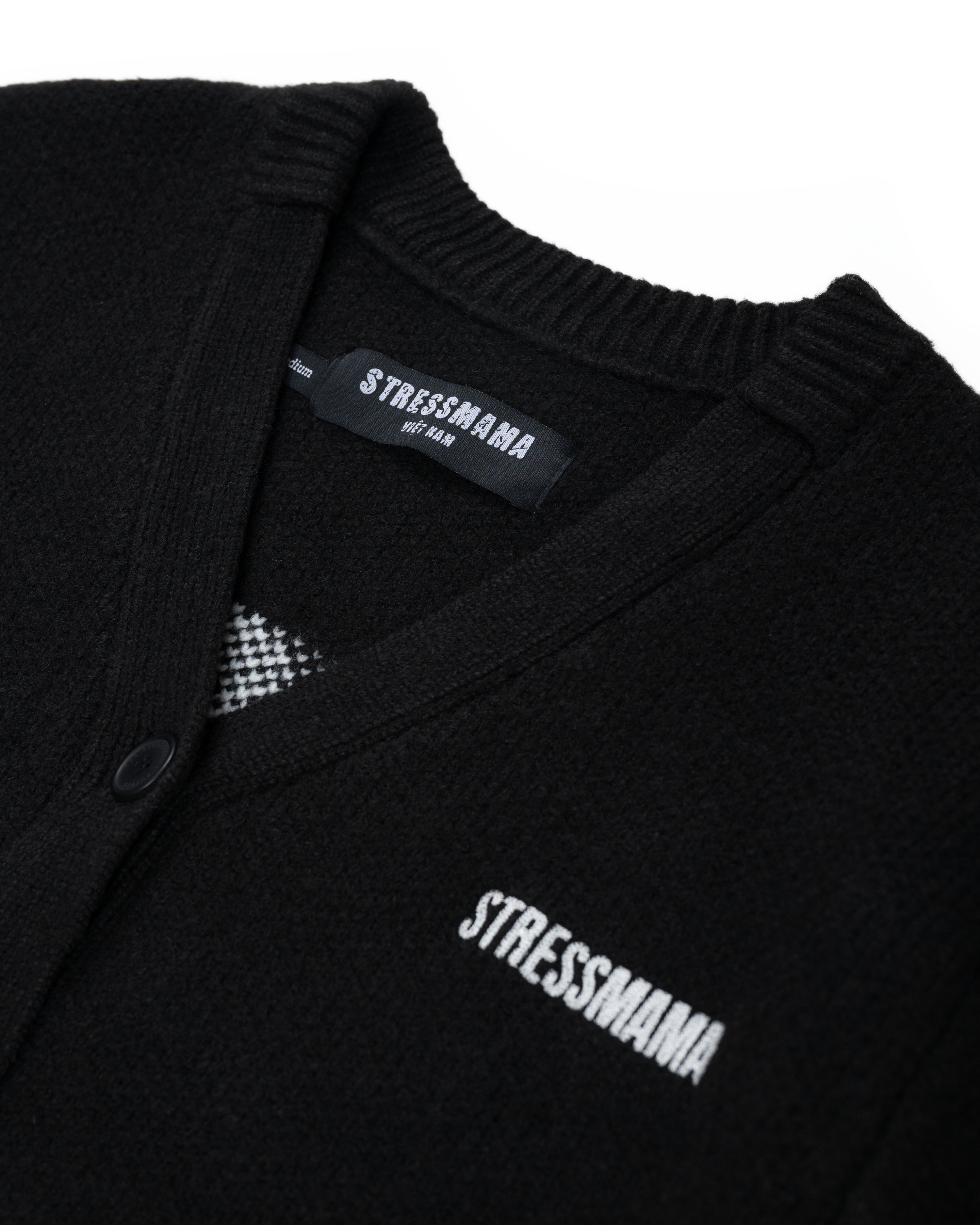 FW25 HOSM CARDIGAN - BLACK