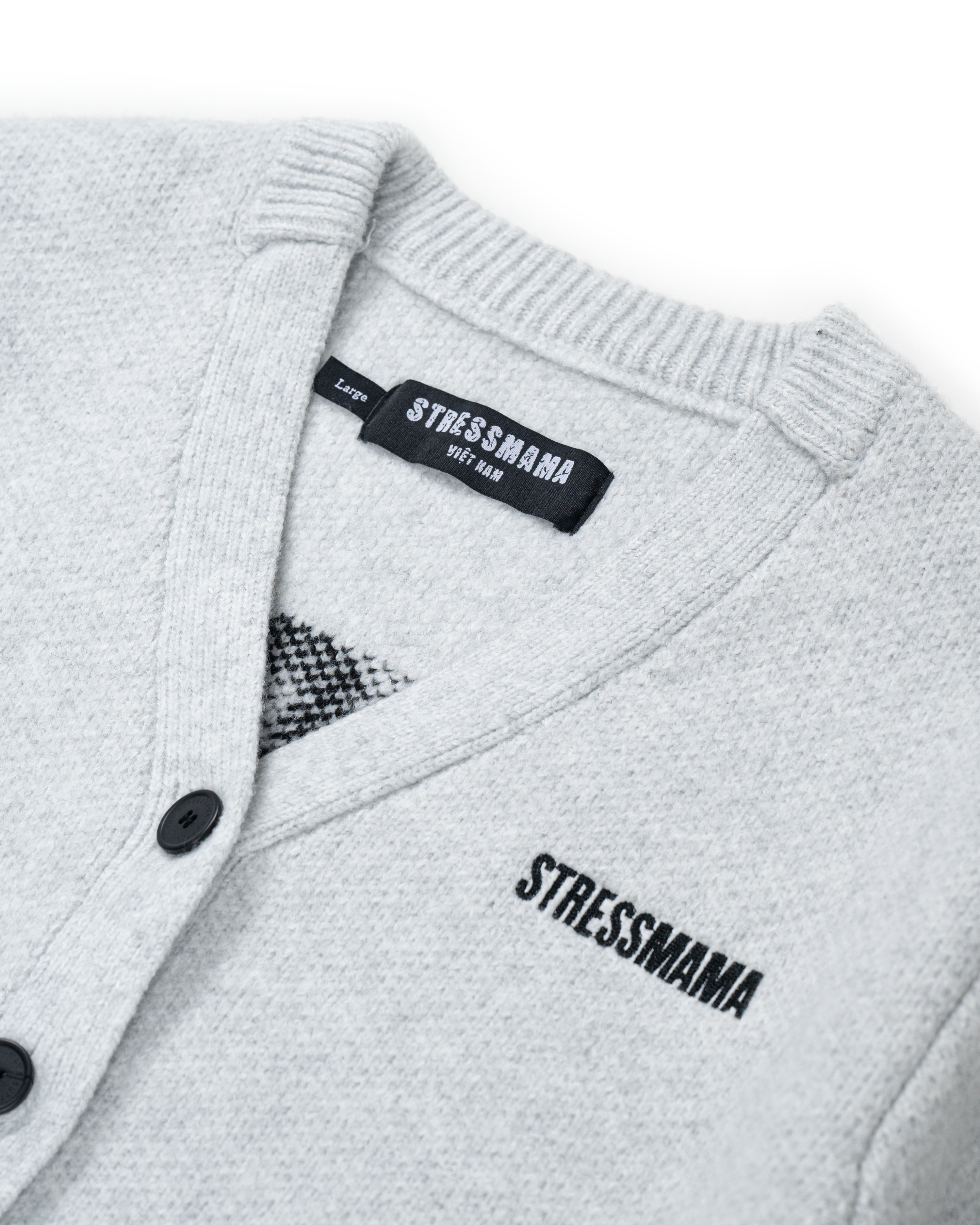 FW25 HOSM CARDIGAN - GRAY