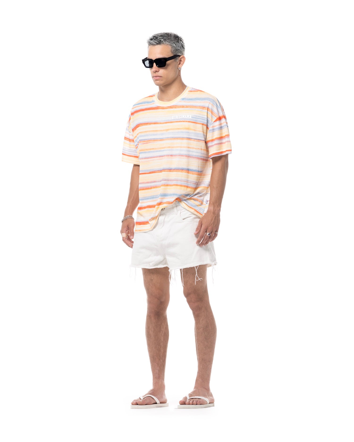 SUMMER26 STRIPED T-SHIRT - RAINBOW