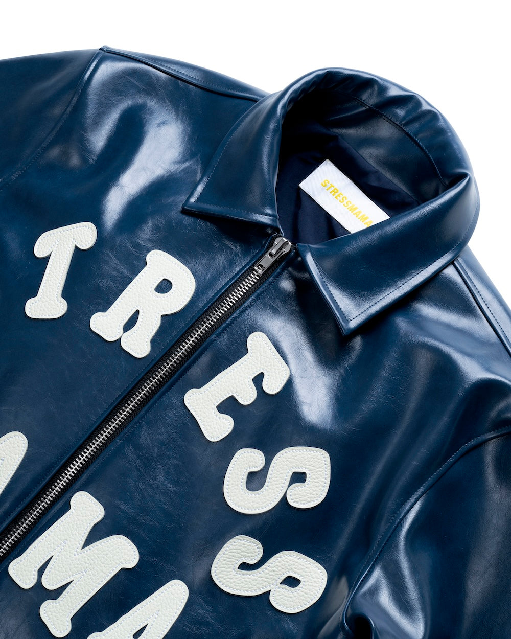 FW24 CORE LEATHER JACKET - BLUE