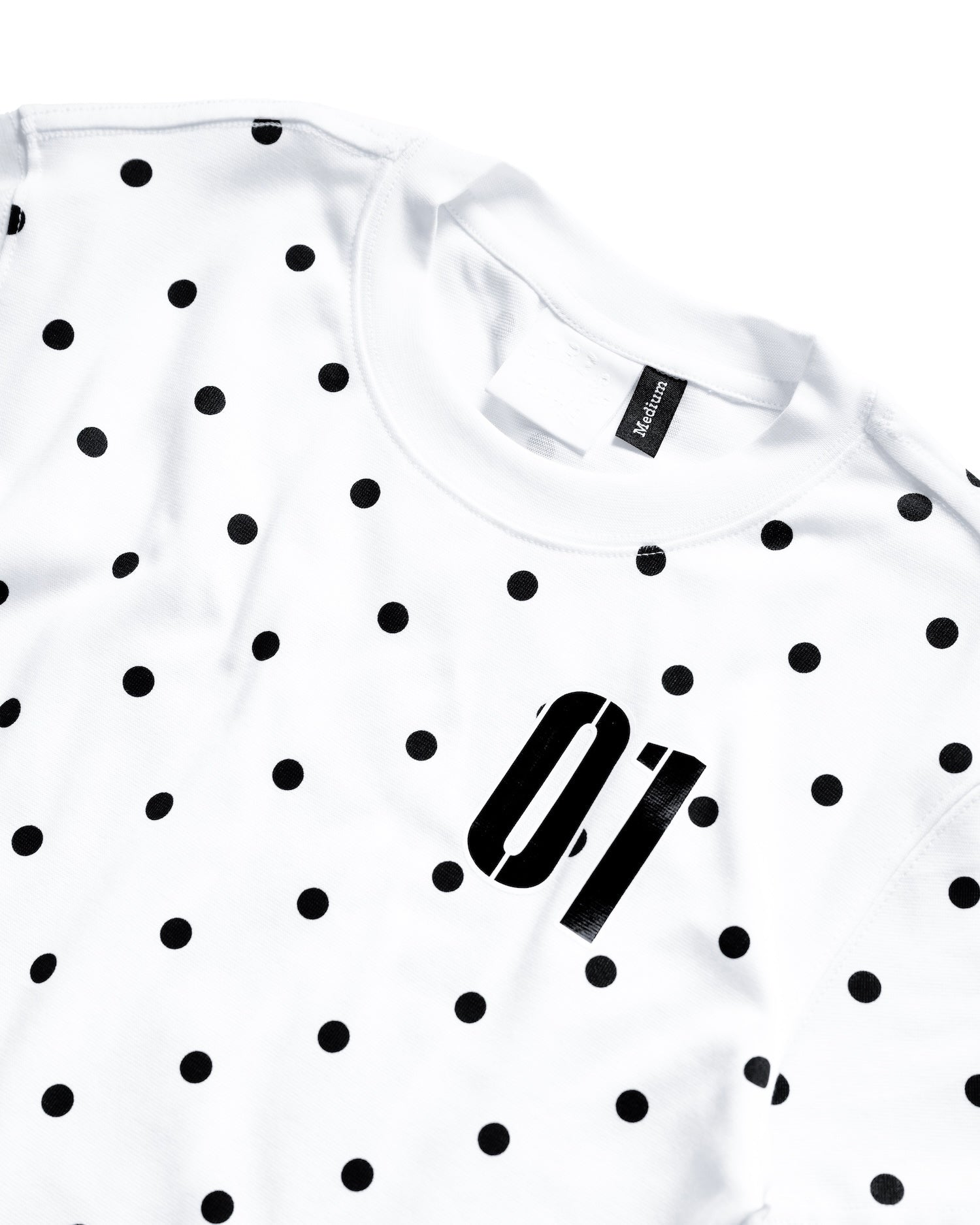 SSMA 01 POLKA DOT SMART FIT T-SHIRT - WHITE