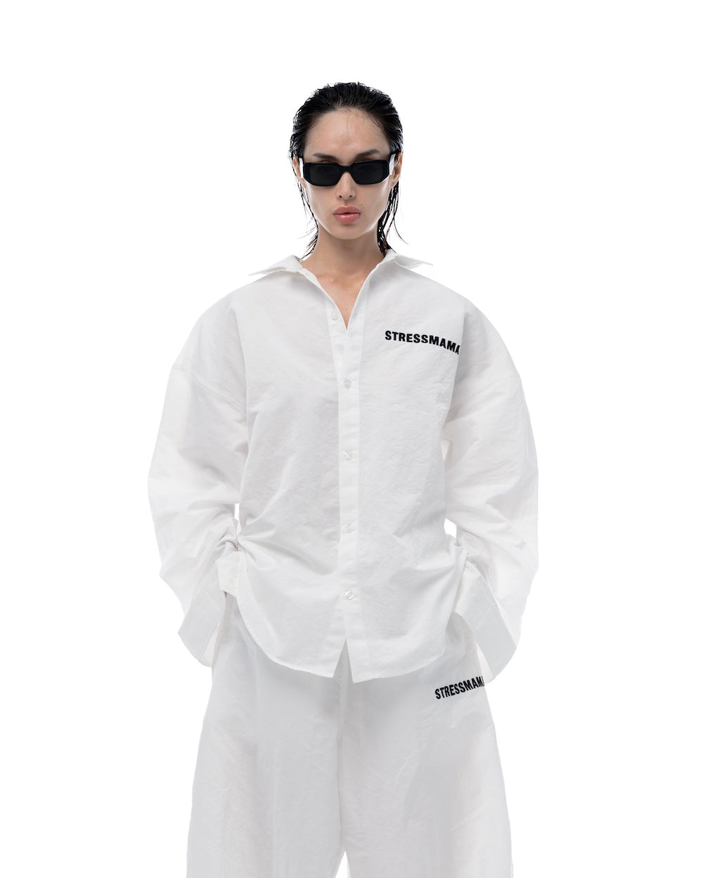 STRESSMAMA 長袖Tシャツ ホワイト size M SHIRTS – STRESSMAMA