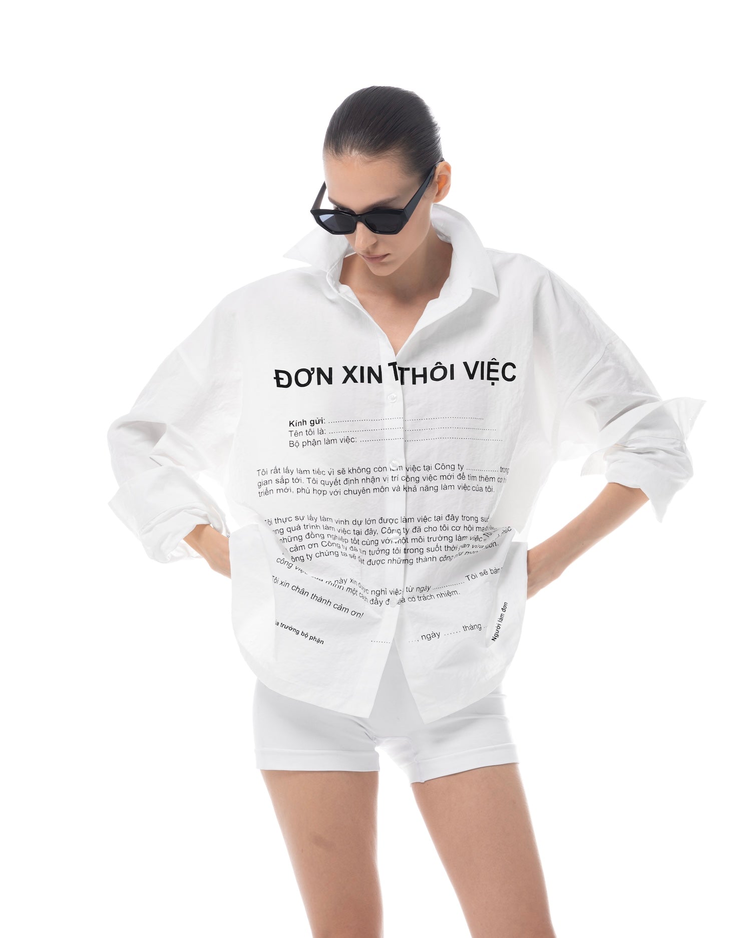 SSMA ĐƠN XIN THÔI VIỆC SHIRT - WHITE