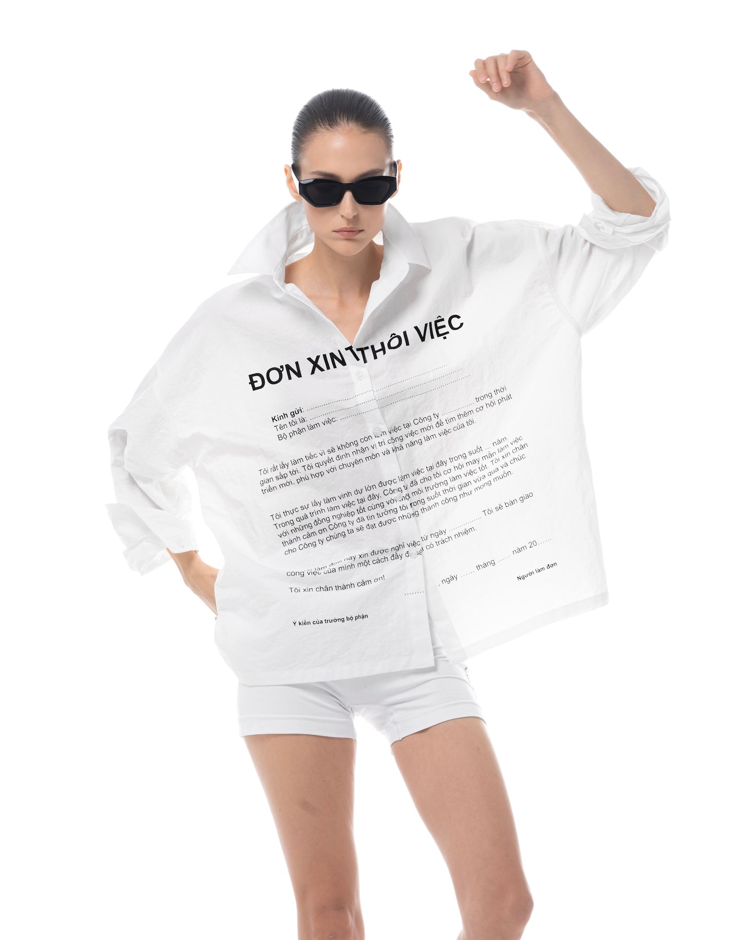SSMA ĐƠN XIN THÔI VIỆC SHIRT - WHITE