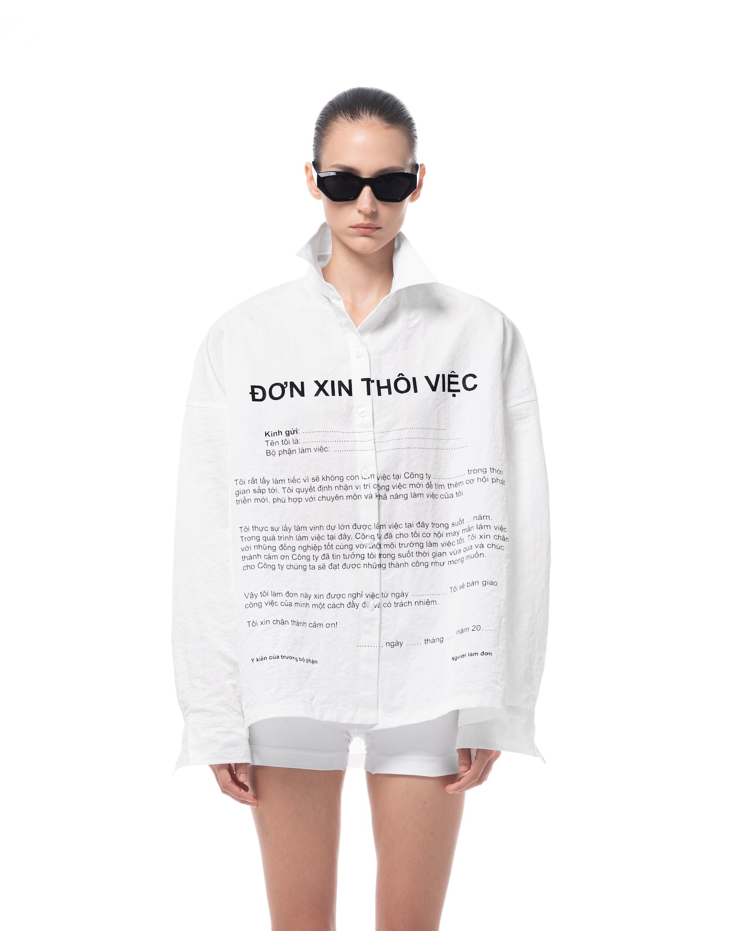 SSMA ĐƠN XIN THÔI VIỆC SHIRT - WHITE