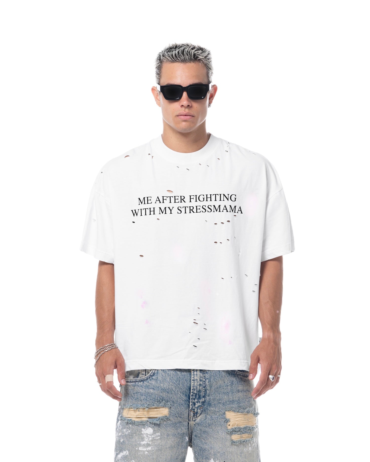 SS26 FIGHT T-SHIRT - WHITE
