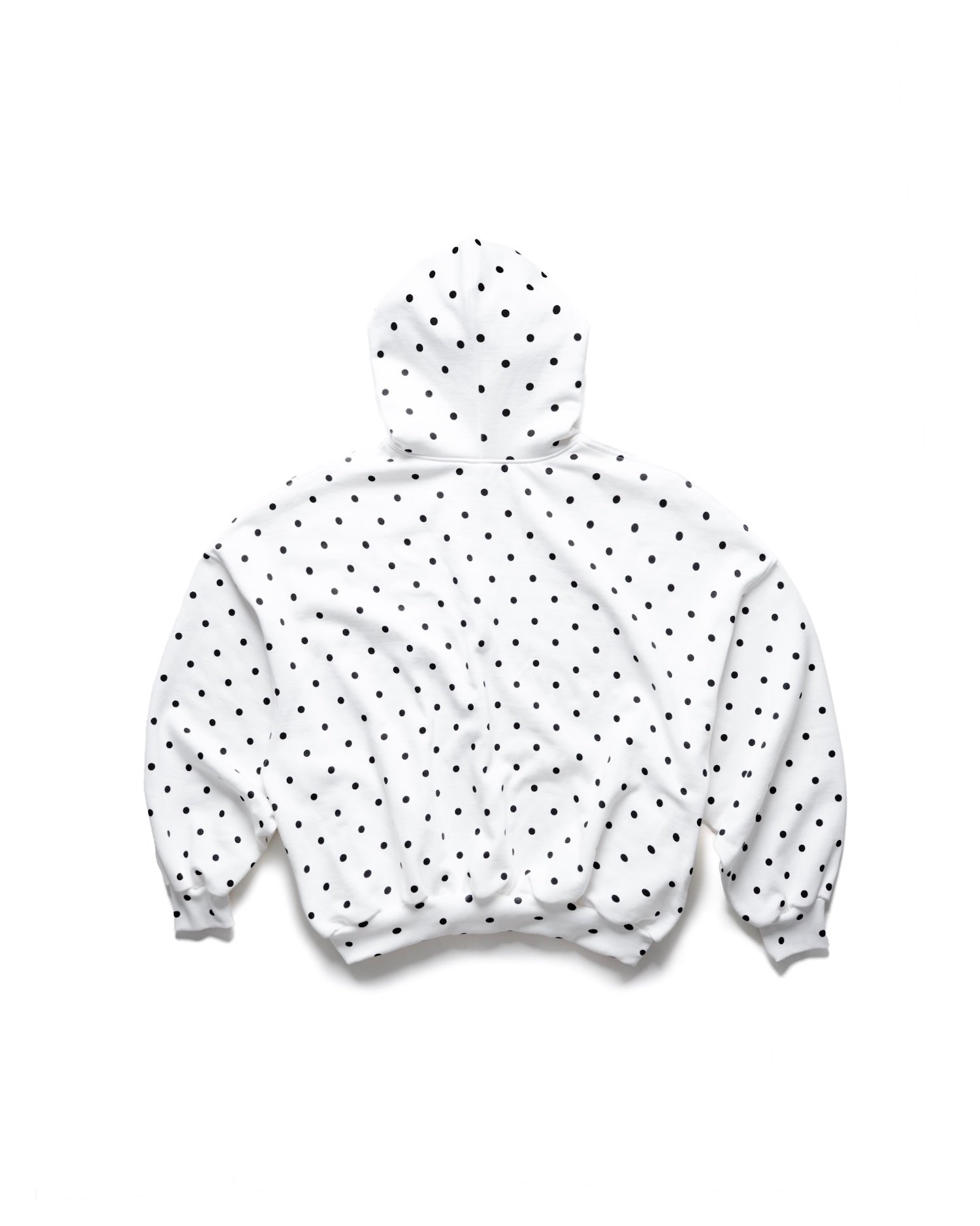 SSMA POLKA DOT HOODIE - WHITE