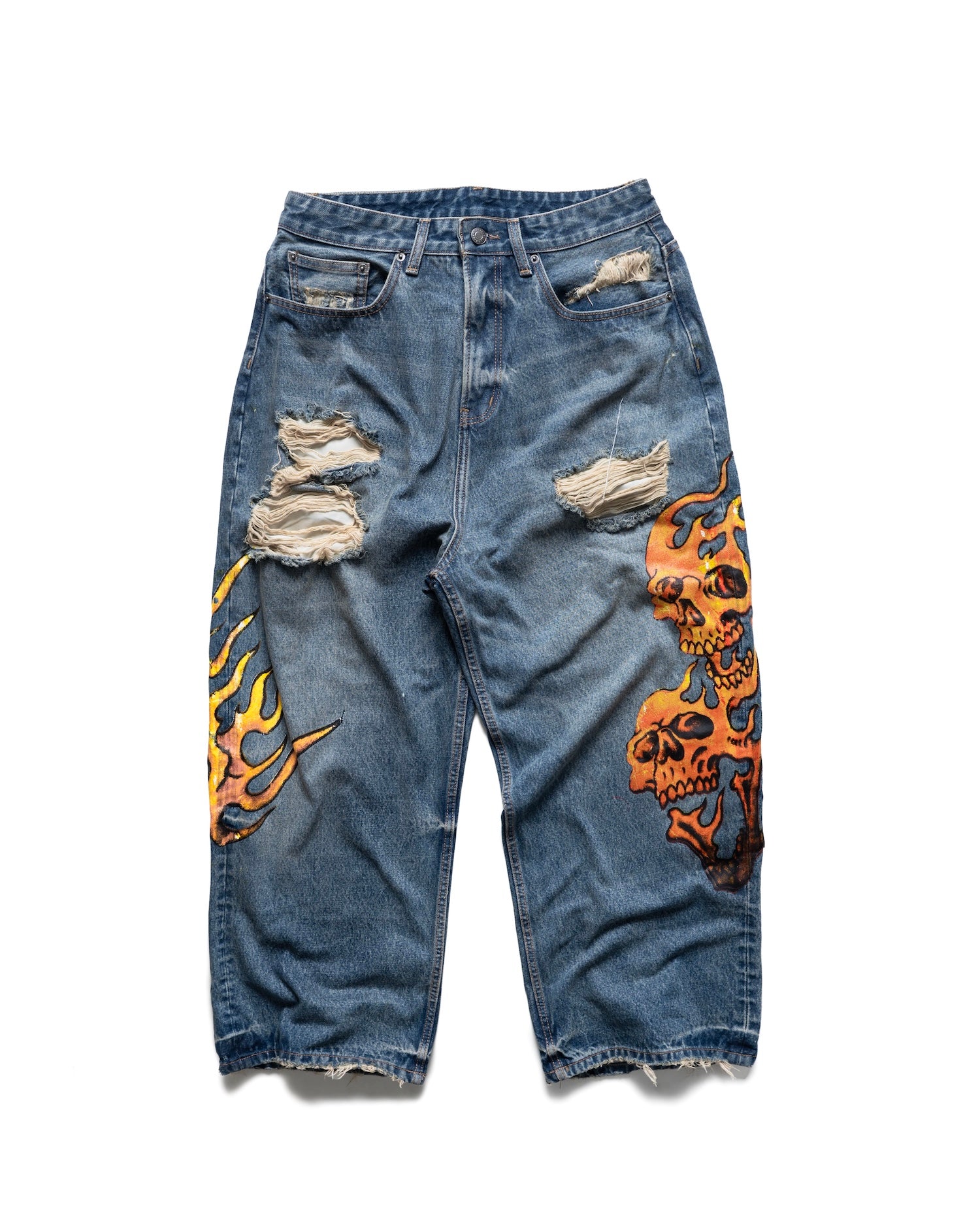 SMA SKULL JEANS - BLUE