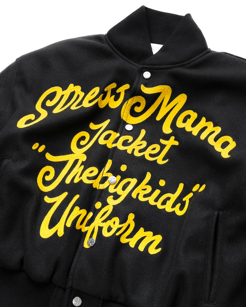 FW24 MAMA BOMBER JACKET - BLACK – STRESSMAMA