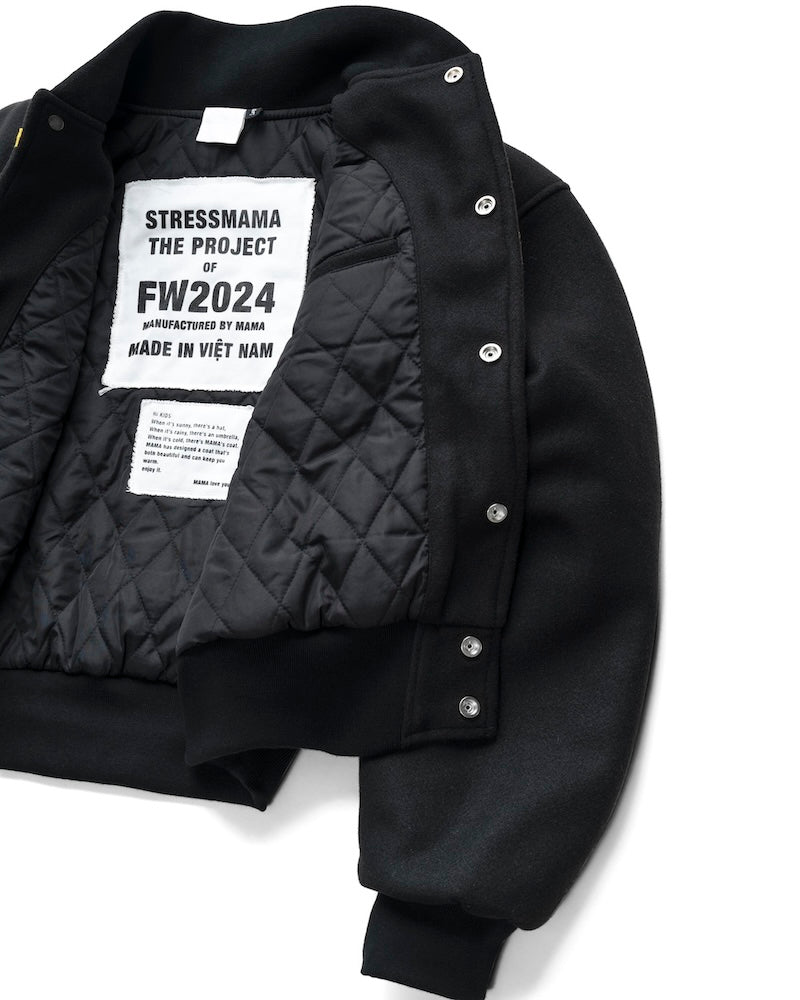 FW24 MAMA BOMBER JACKET - BLACK