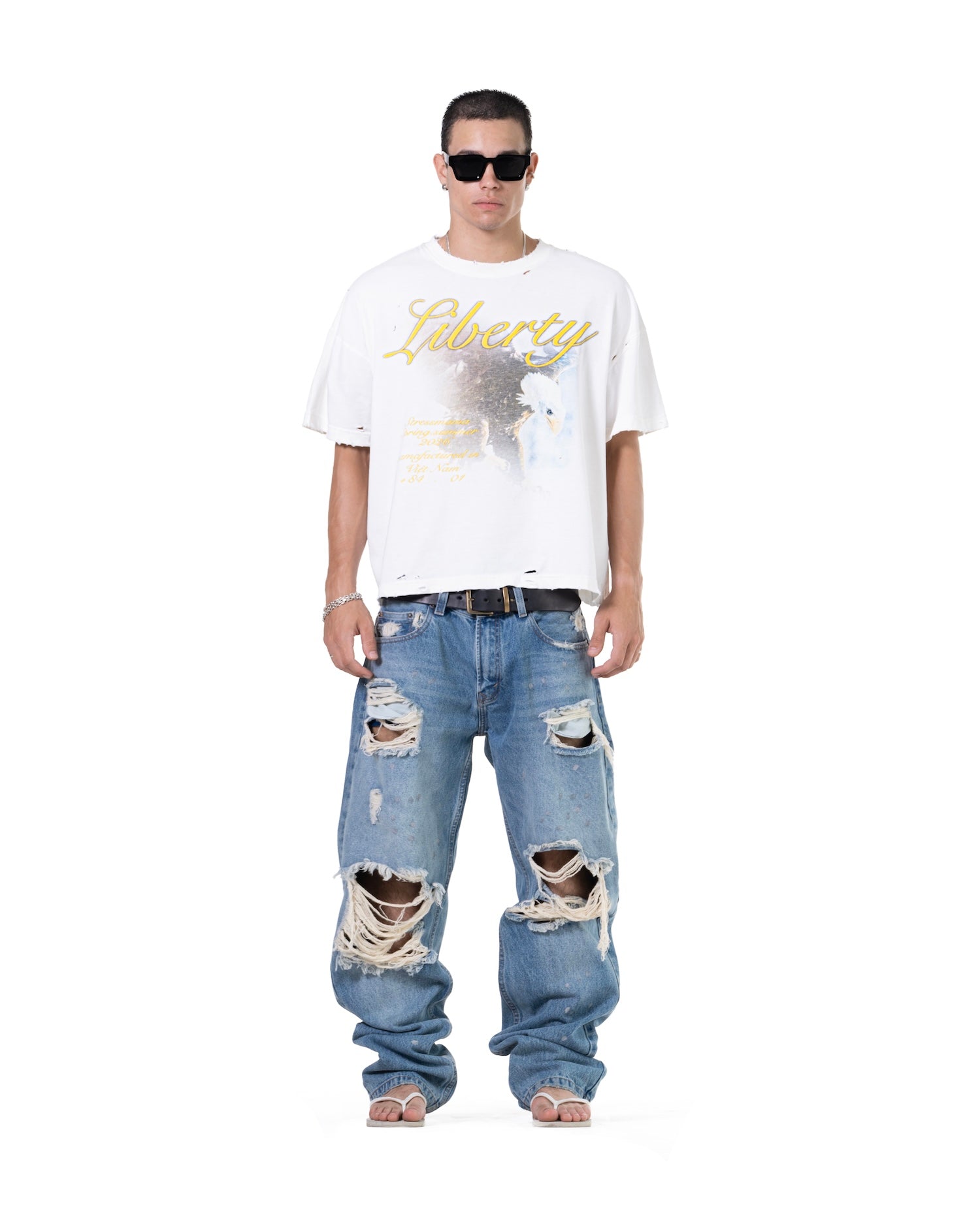 SS26 LIBERTY T-SHIRT - WHITE