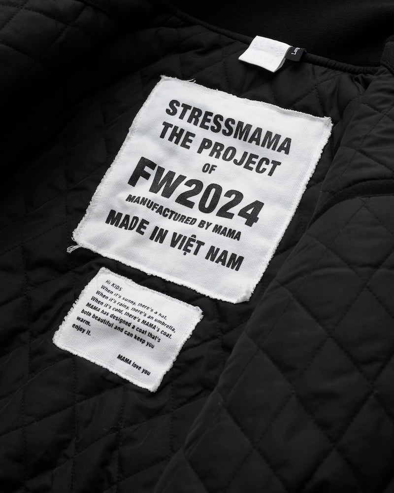 FW24 MAMA BOMBER JACKET - BLACK