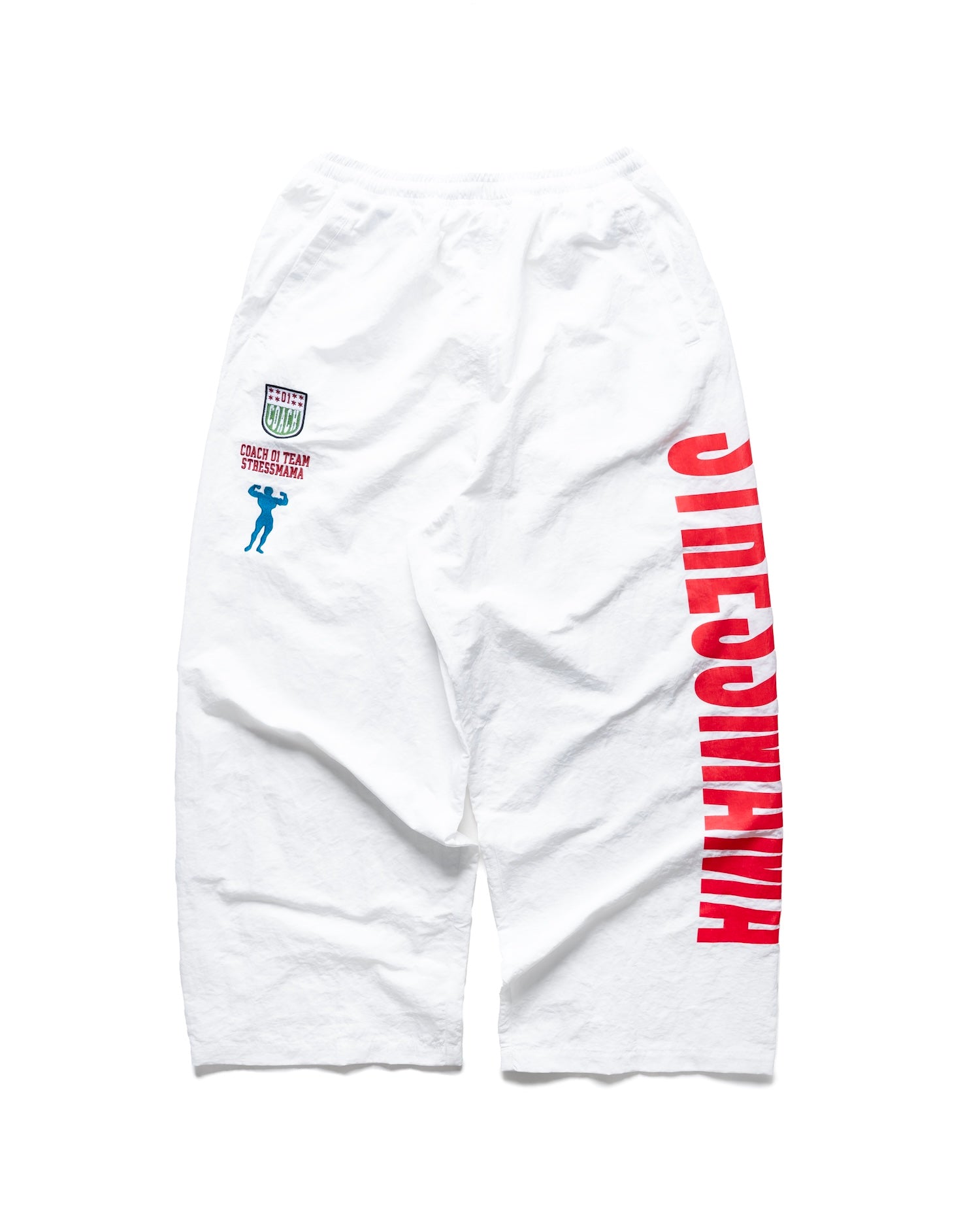 SSMA RACING TRACK PANTS - WHITE