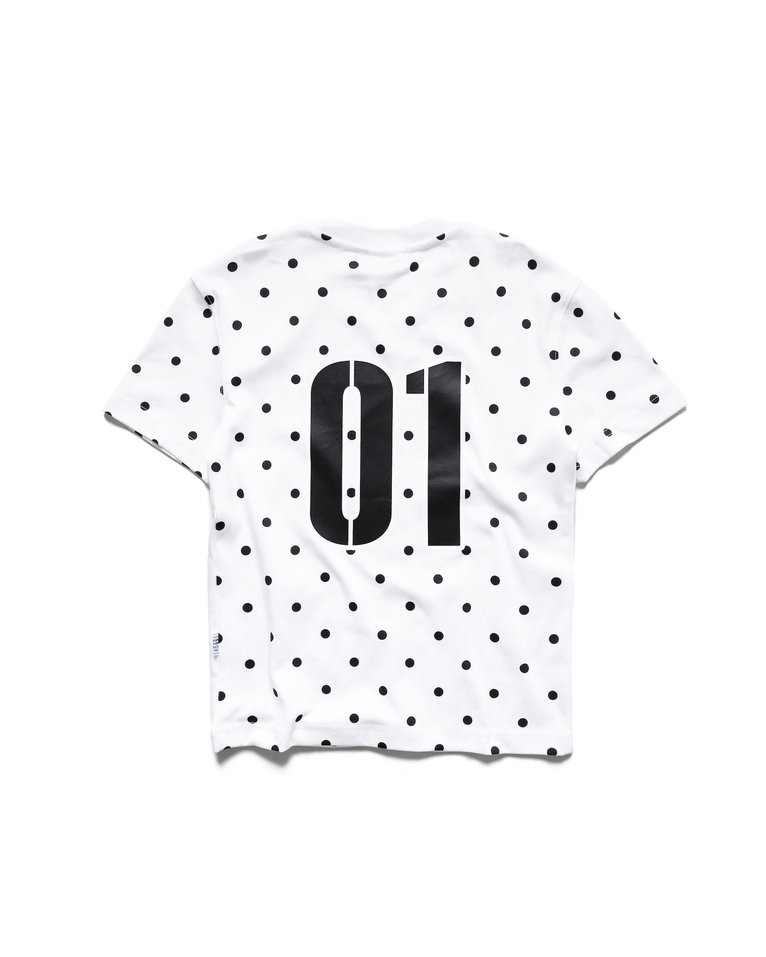 SSMA 01 POLKA DOT SMART FIT T-SHIRT - WHITE
